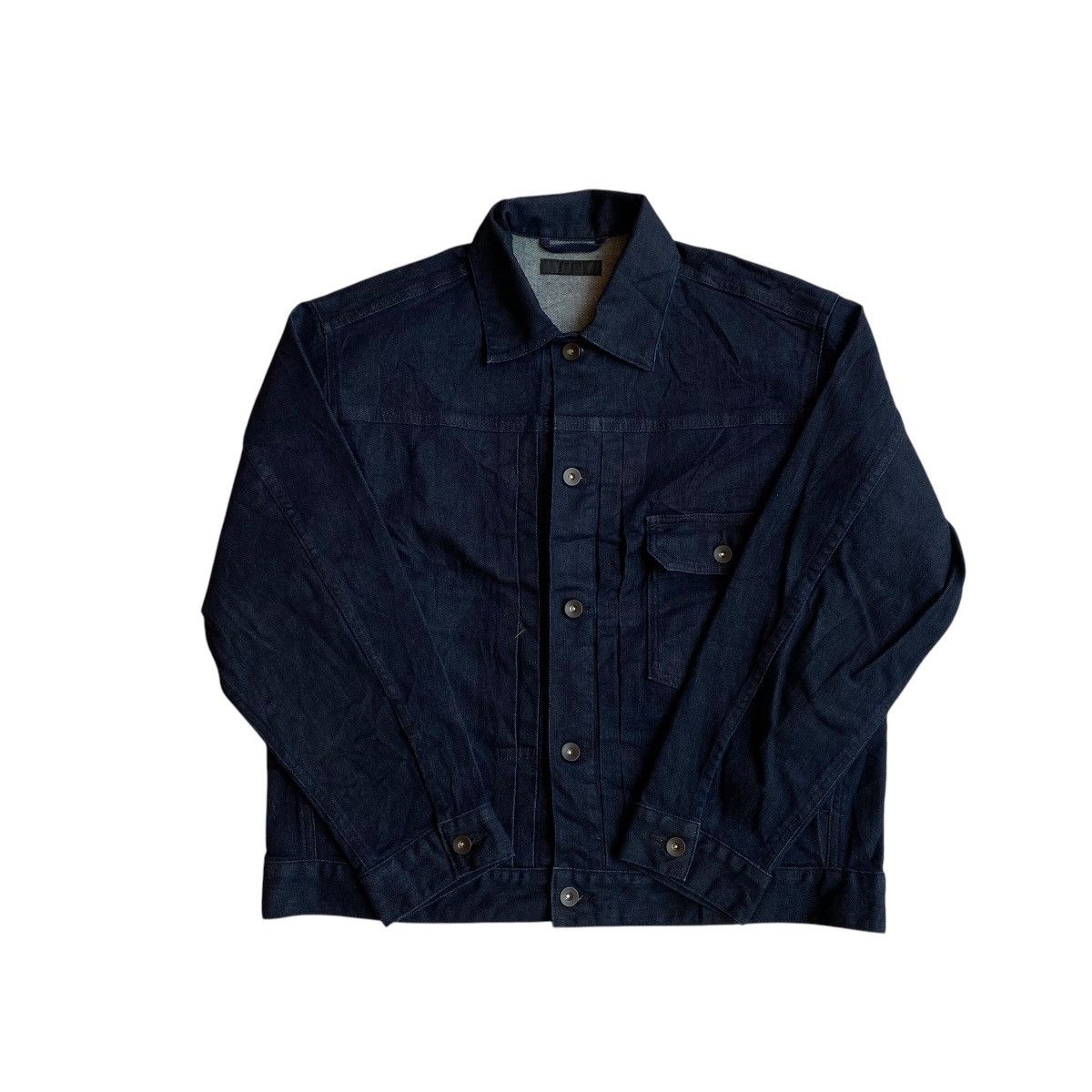 Japanese Brand × Uniqlo Uniqlo Blue Indigo Type I Denim Jacket Size US M / EU 48-50 / 2 - 3 Thumbnail