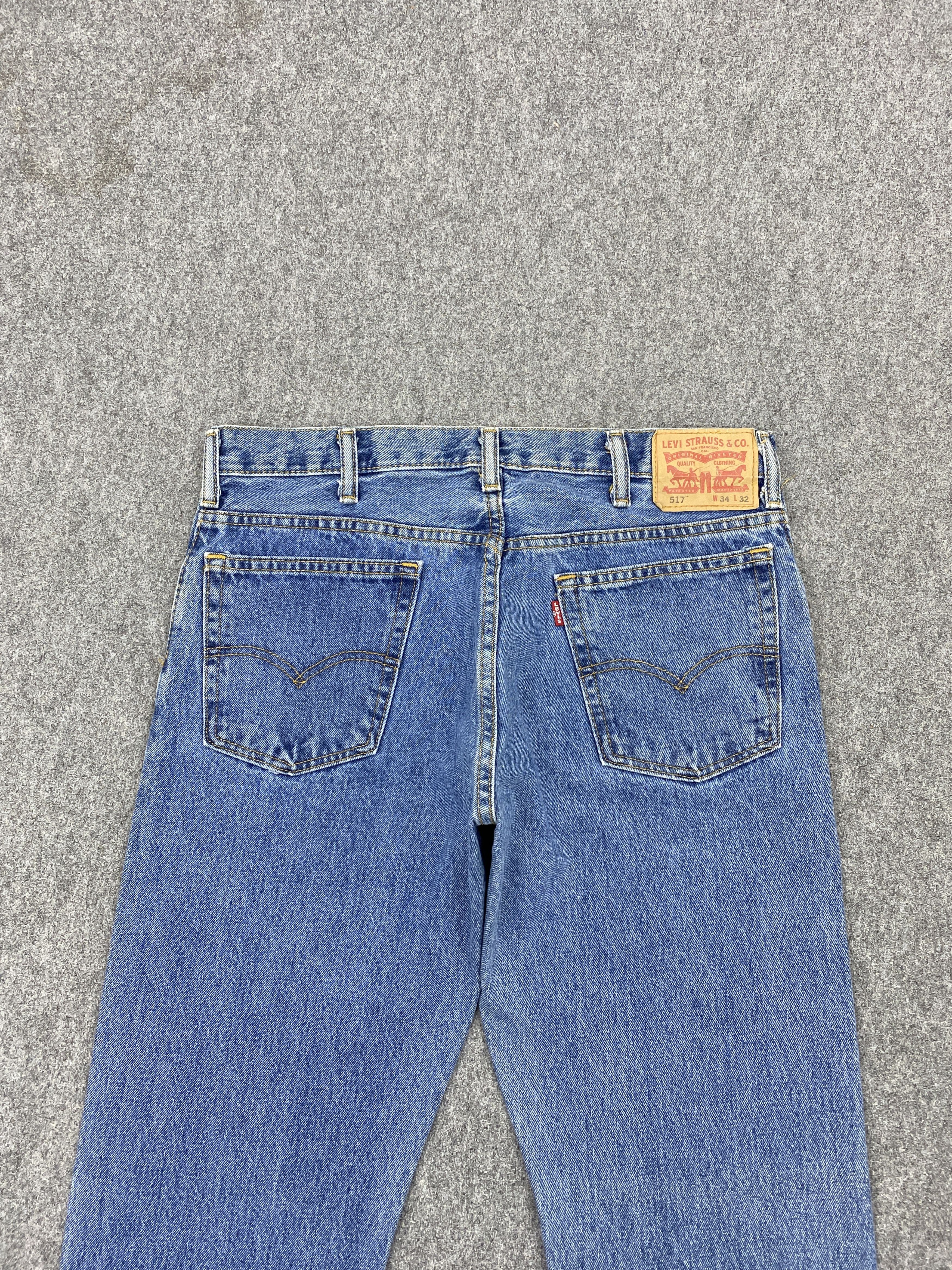 Flare Bootcut Vintage Levi's 517 Faded Blue Denim Jeans