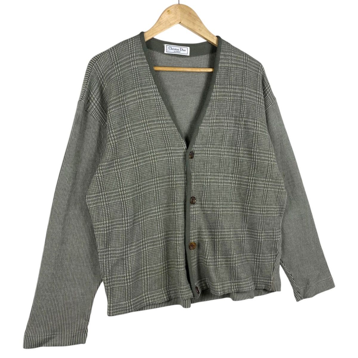 Christian Dior Monsieur 💥90s CHRISTIAN DIOR BUTTON KNIT CARDIGAN SWEATER Size US L / EU 52-54 / 3 - 2 Thumbnail