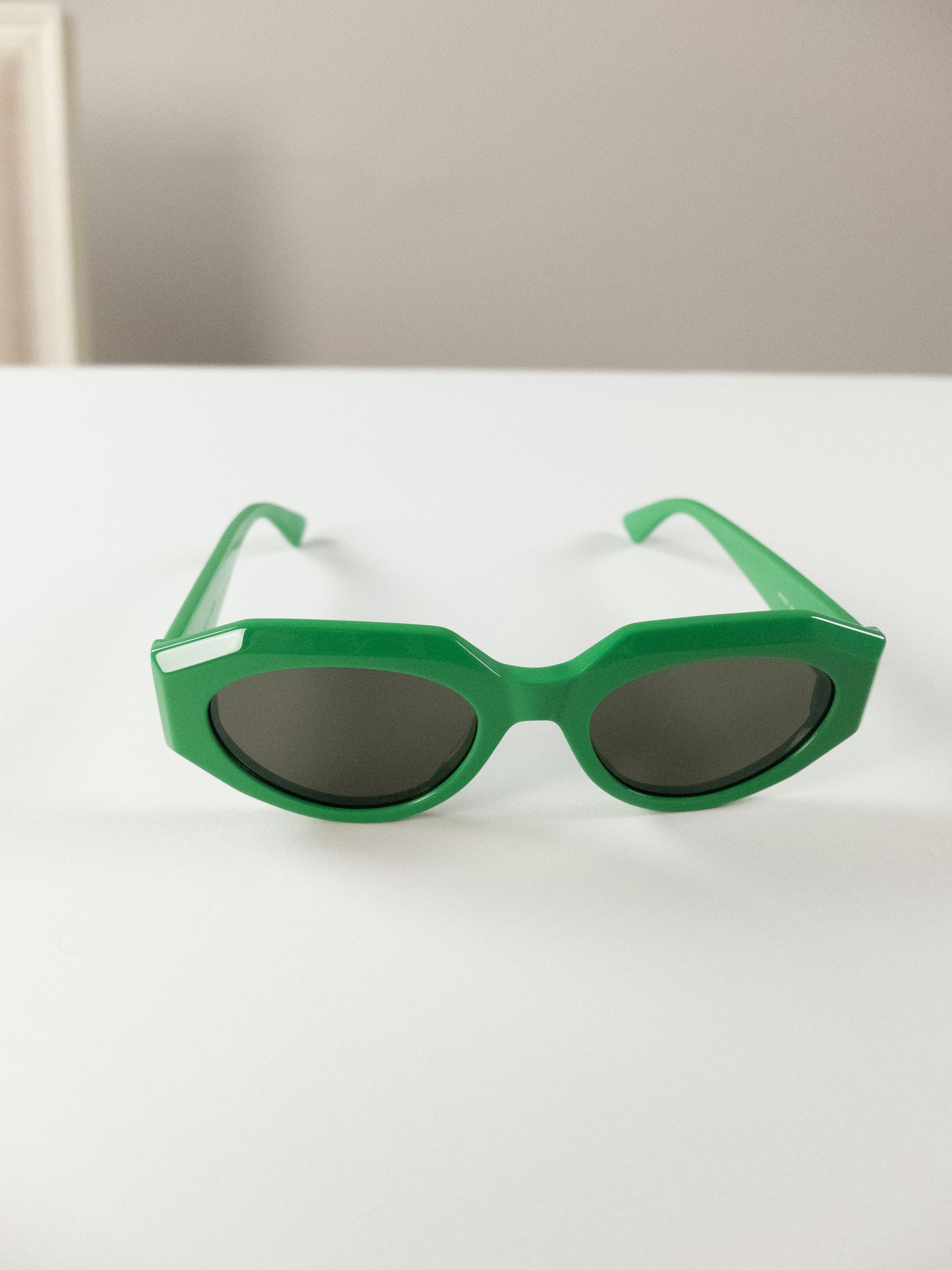 Bottega Veneta BOTTEGA VENETA prakeet green oval acetate sunglasses q Size ONE SIZE - 4 Thumbnail