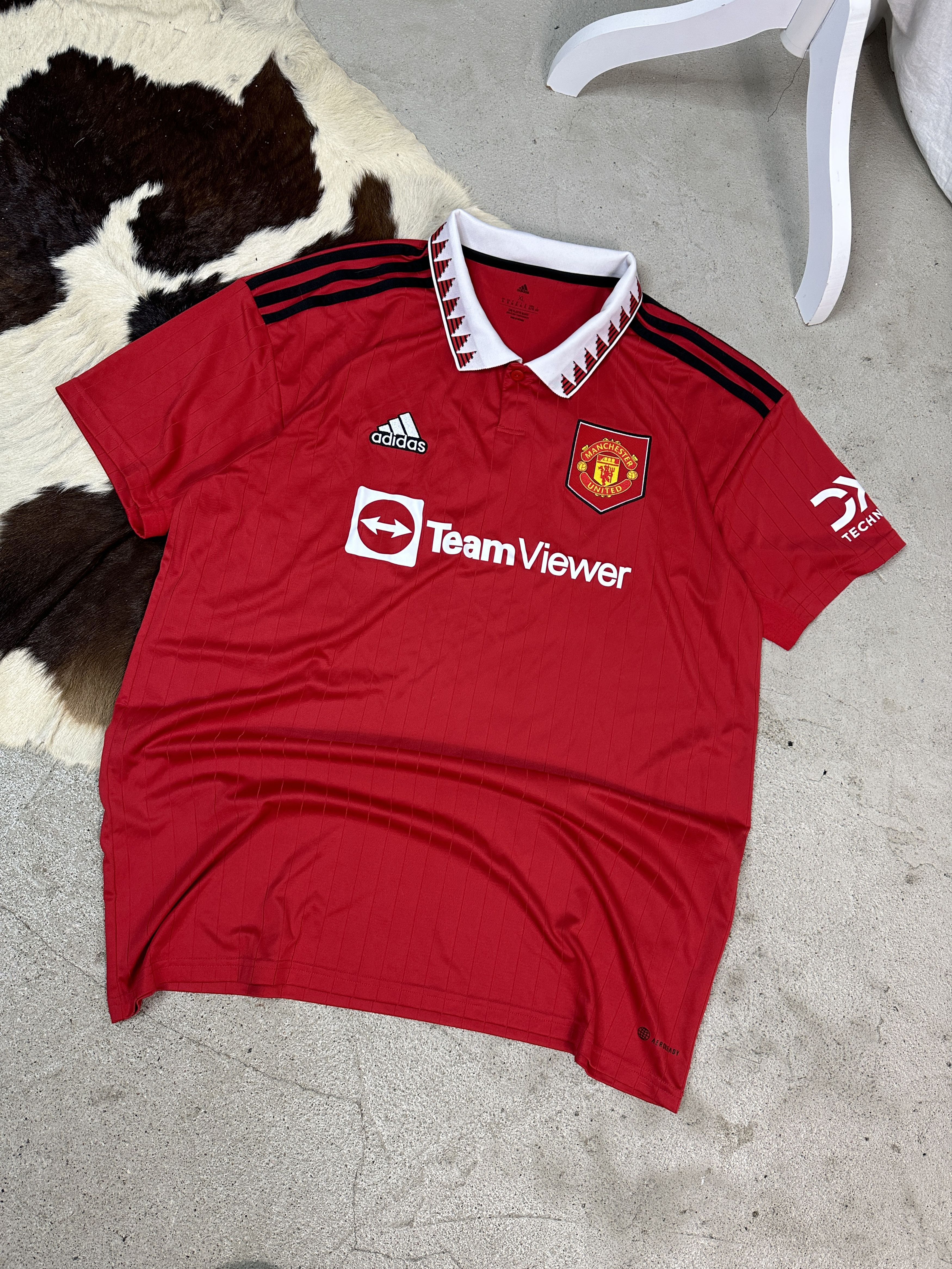 Adidas × Vintage Jersey Adidas Manchester United 22/23 Home Size US XL / EU 56 / 4 - 2 Thumbnail