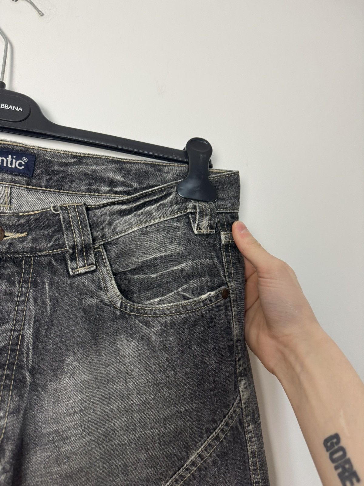 Japanese Brand Japanese Style Panelled Vintage Denim Jeans Avant Garde Size US 33 - 11 Thumbnail