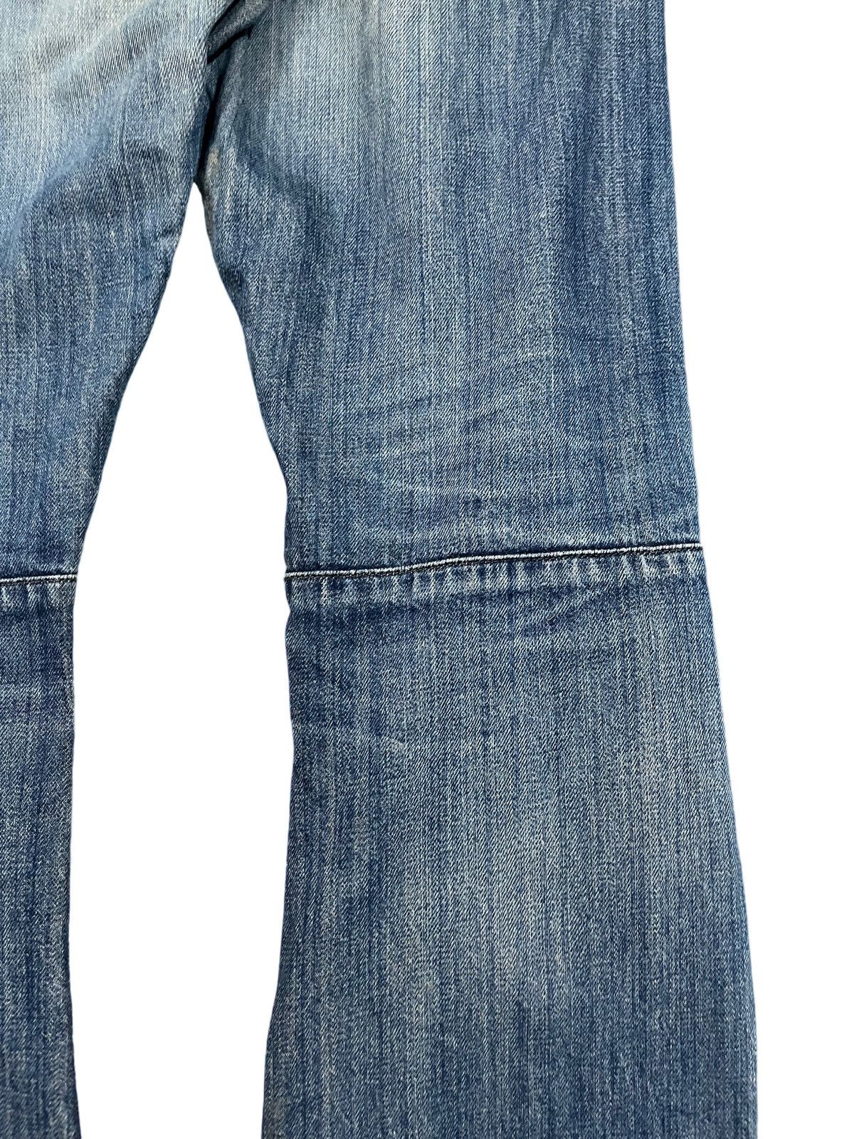 Japanese Brand Vintage Medio Quadro Twisted Leg Flare Denim Size US 35 - 9 Thumbnail