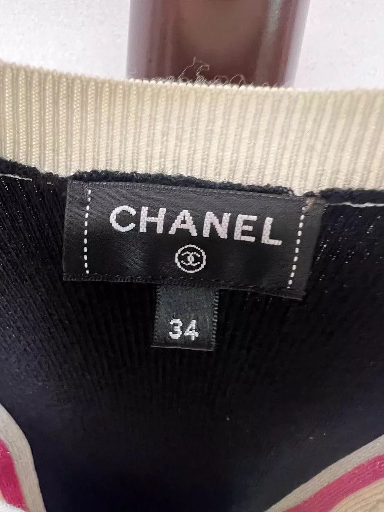 Chanel Chanel 23b white and black double C sequin vest 2504-Nextar Size XXS / US 00 / IT 34 - 3 Thumbnail
