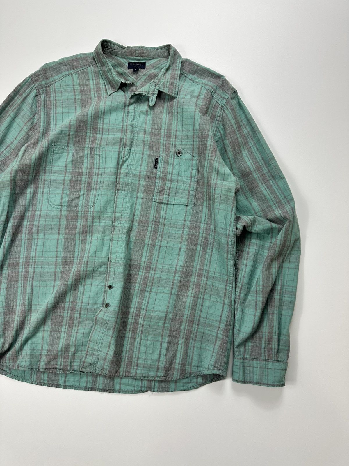 Paul Smith Paul Smith Checked Shirt Men's Green Size US L / EU 52-54 / 3 - 4 Thumbnail