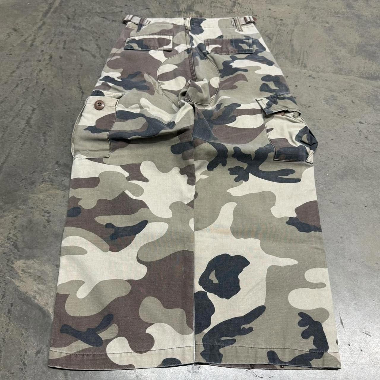 Vintage Vintage 90s Faded Military Sand Camo Cargo Pants Size 22" - 4 Thumbnail