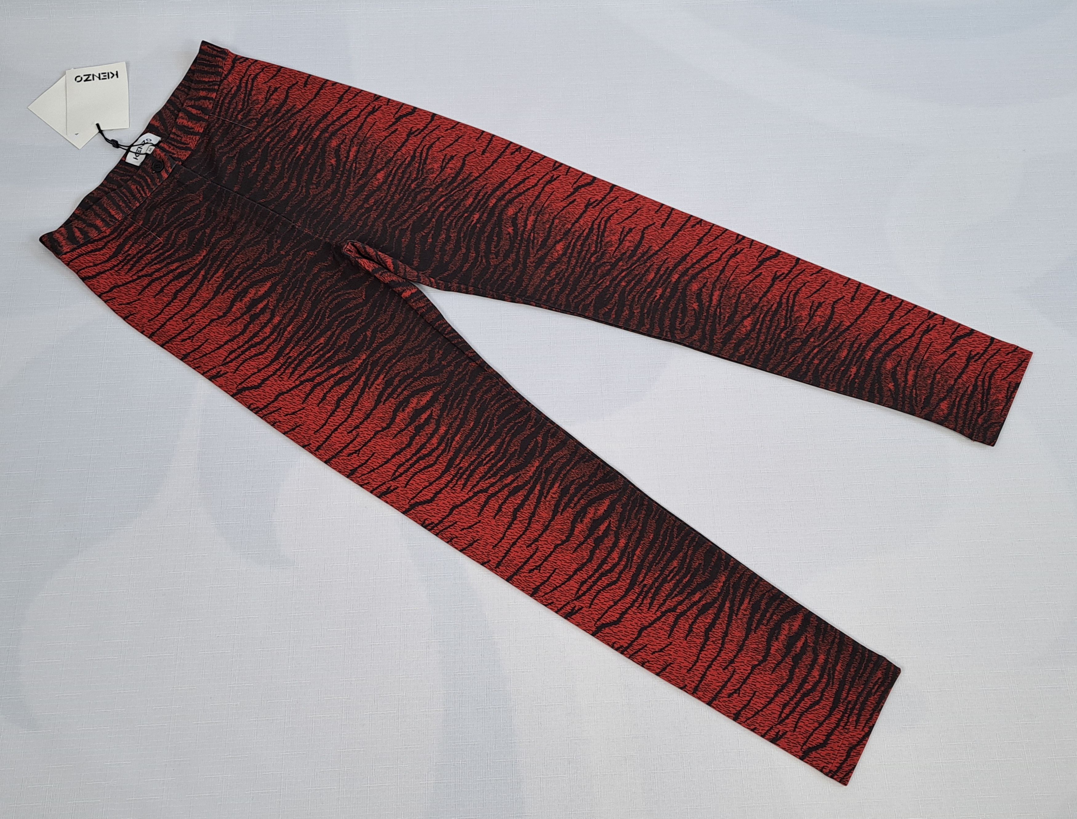 Kenzo KENZO slim fit tiger stripes jersey pants. Size M Size 32" / US 10 / IT 46 - 4 Thumbnail