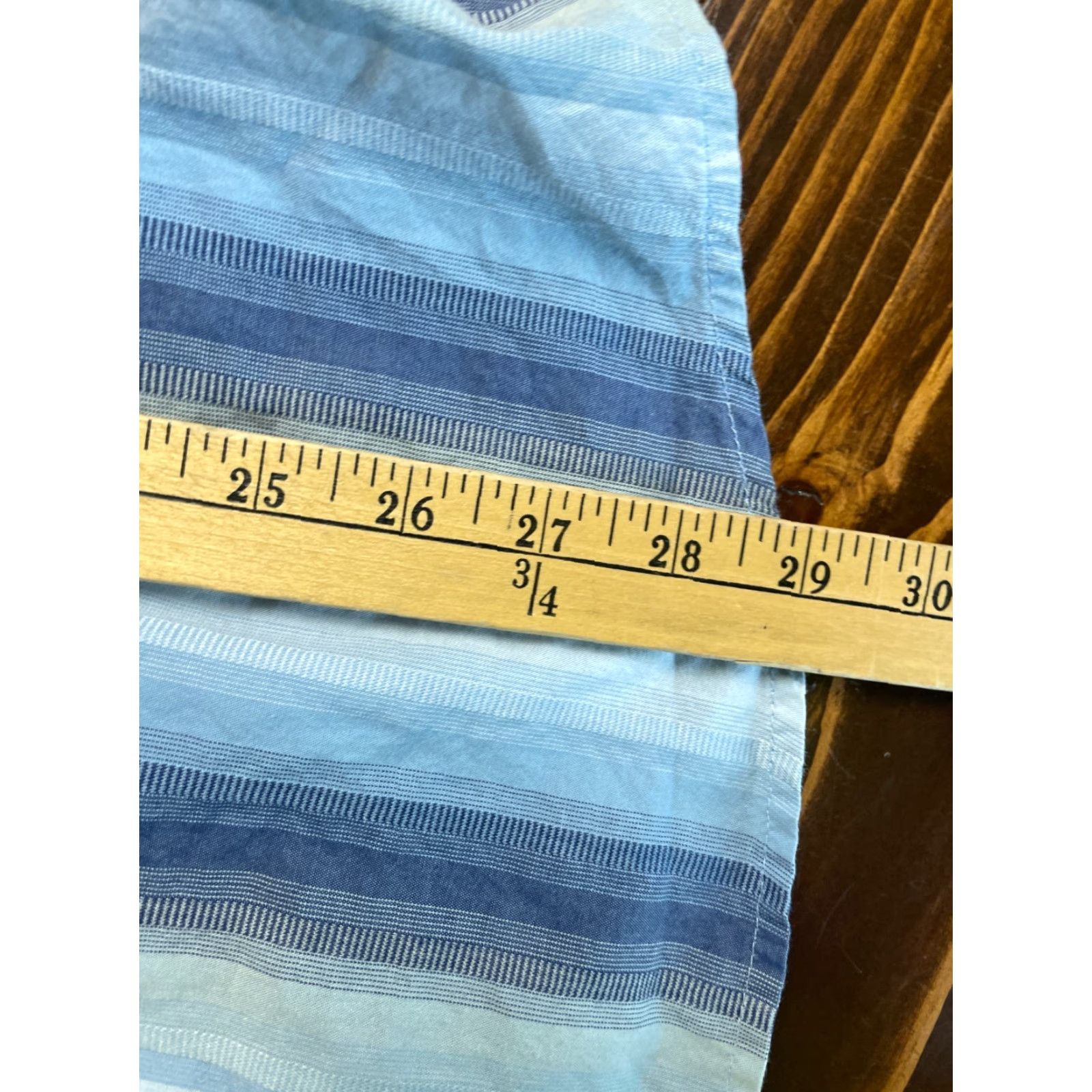 Vintage Axist Shirt Men M White Blue Button-Up Short Sleeve Striped City Dressing Size US M / EU 48-50 / 2 - 7 Thumbnail