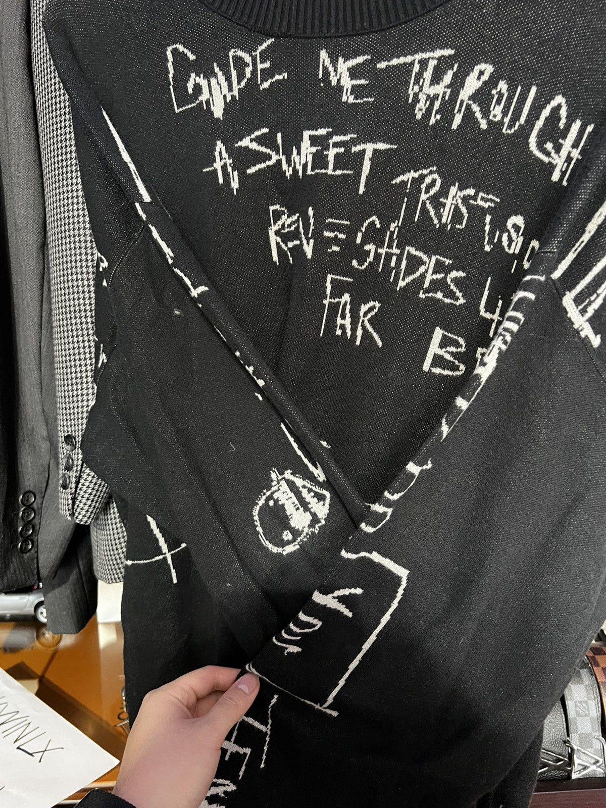 Hugo × Hugo Boss Hugo by Hugo Boss Sweater - Black Graffiti. Size L Size US L / EU 52-54 / 3 - 3 Thumbnail