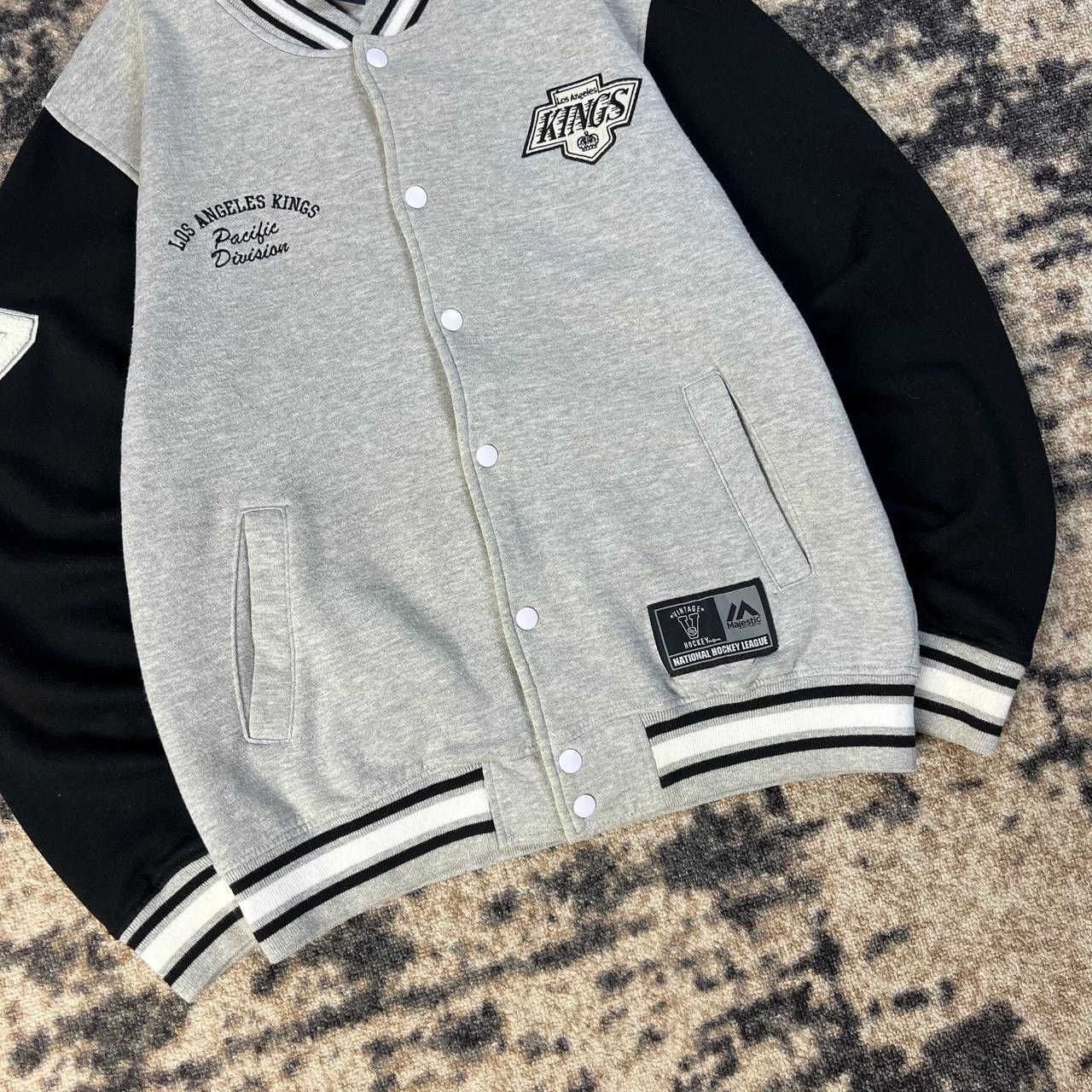 Majestic Majestic Los Angeles Kings Hockey Button Up Bomber Jacket Size US M / EU 48-50 / 2 - 3 Thumbnail
