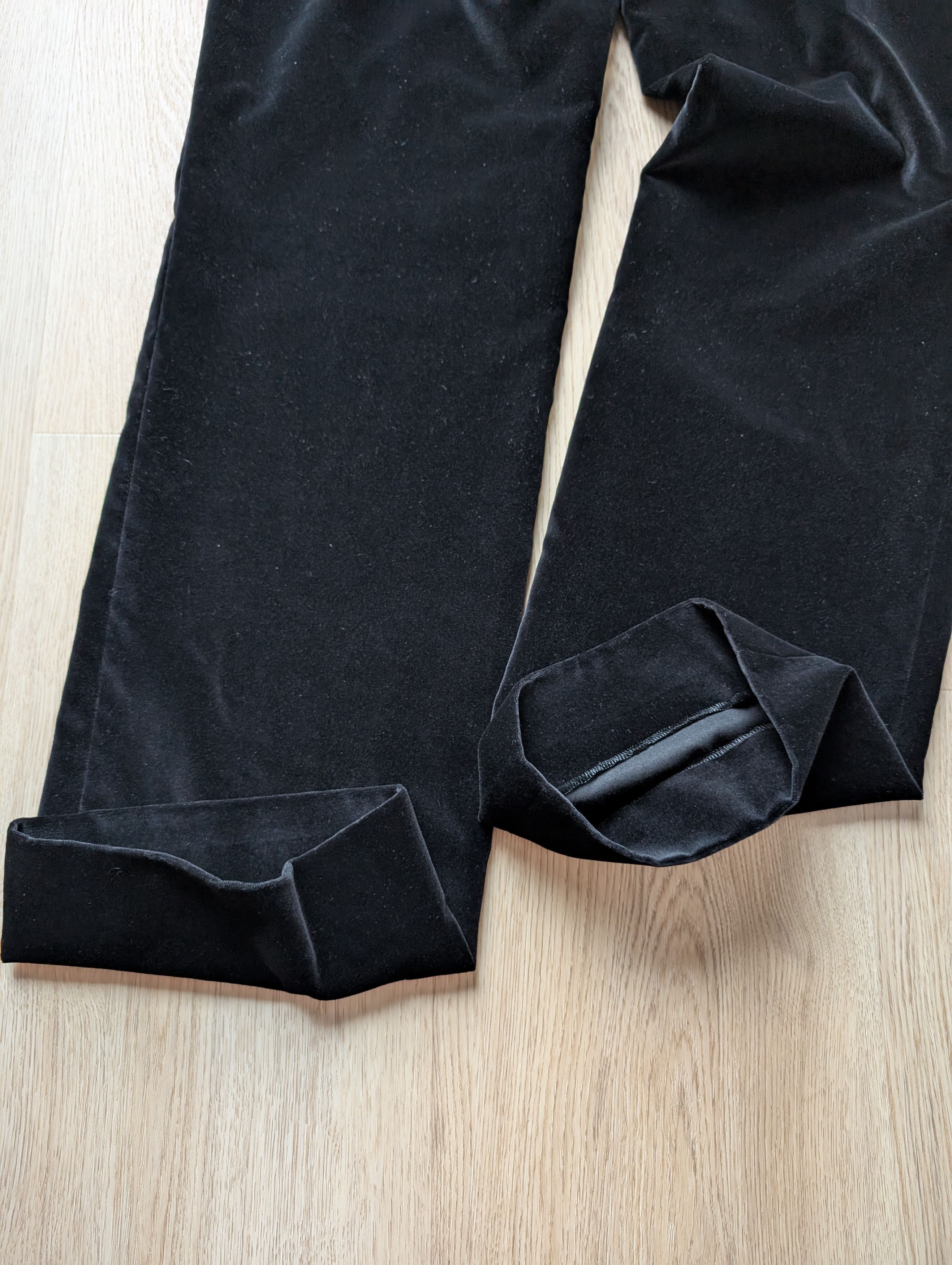 Jil Sander Jil Sander Wide Leg Black Velor Pants Womens Size 27" / US 4 / IT 40 - 10 Thumbnail