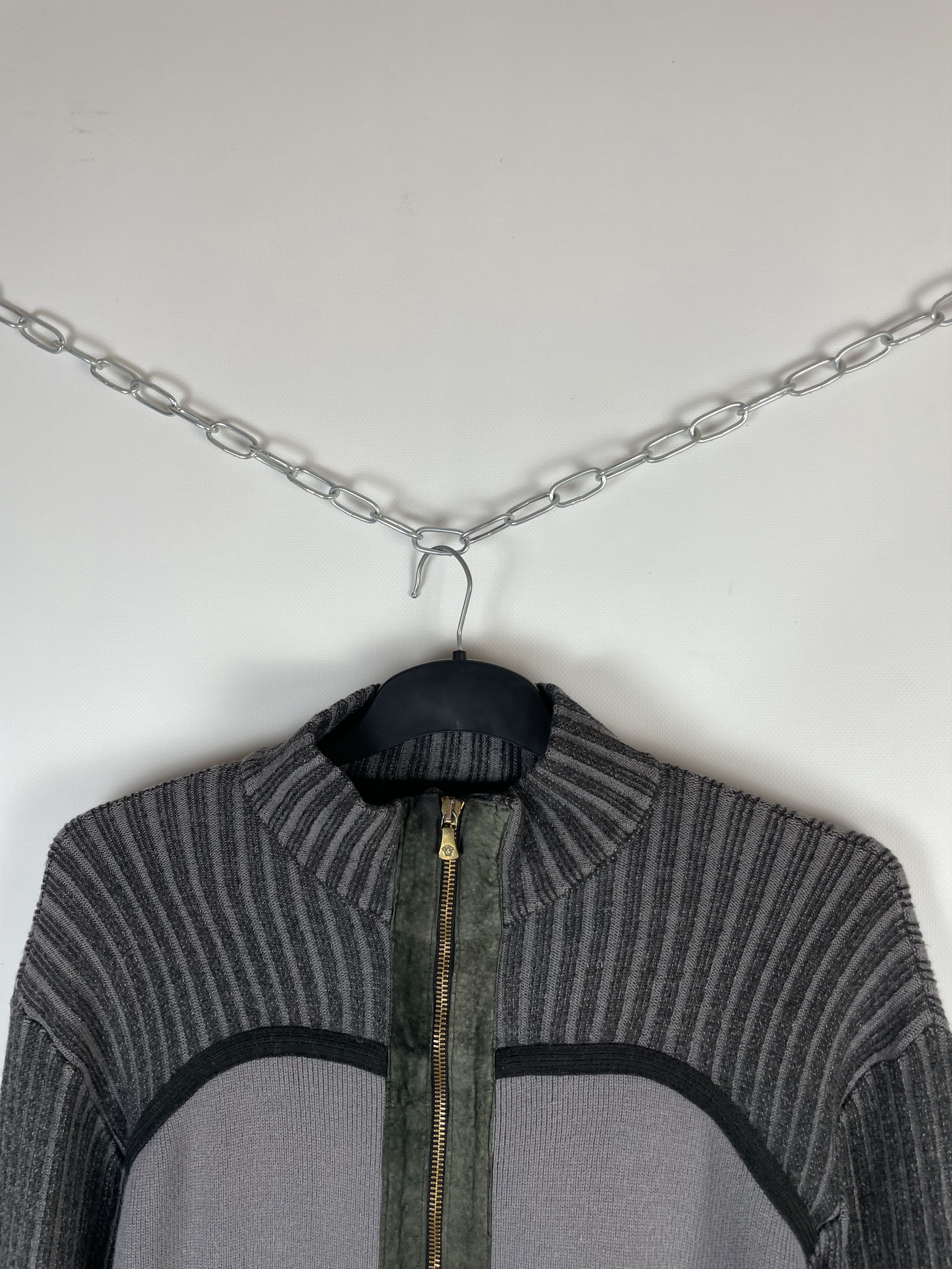 Versace Vintage Versace Jeans Couture Zip Sweater 90s Size US XL / EU 56 / 4 - 4 Thumbnail