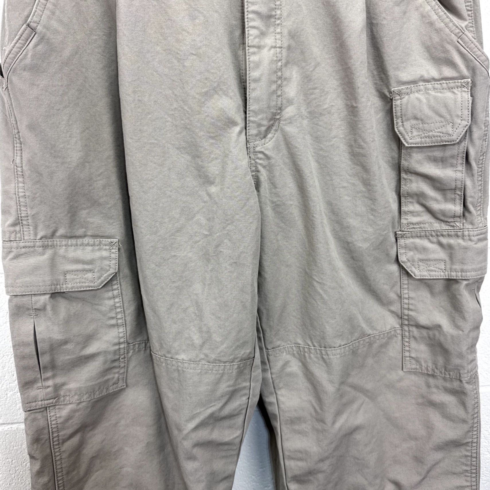 Vintage 5.11 Tactical Series Pants Mens 36x30 Beige Cargo Ripstop Workwear 74251 Size US 36 / EU 52 - 4 Thumbnail