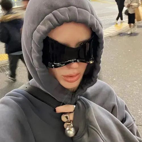 VIBE Streetwear Punk Rock Gothic Sunglasses y2k 90's Size ONE SIZE - 2 Thumbnail