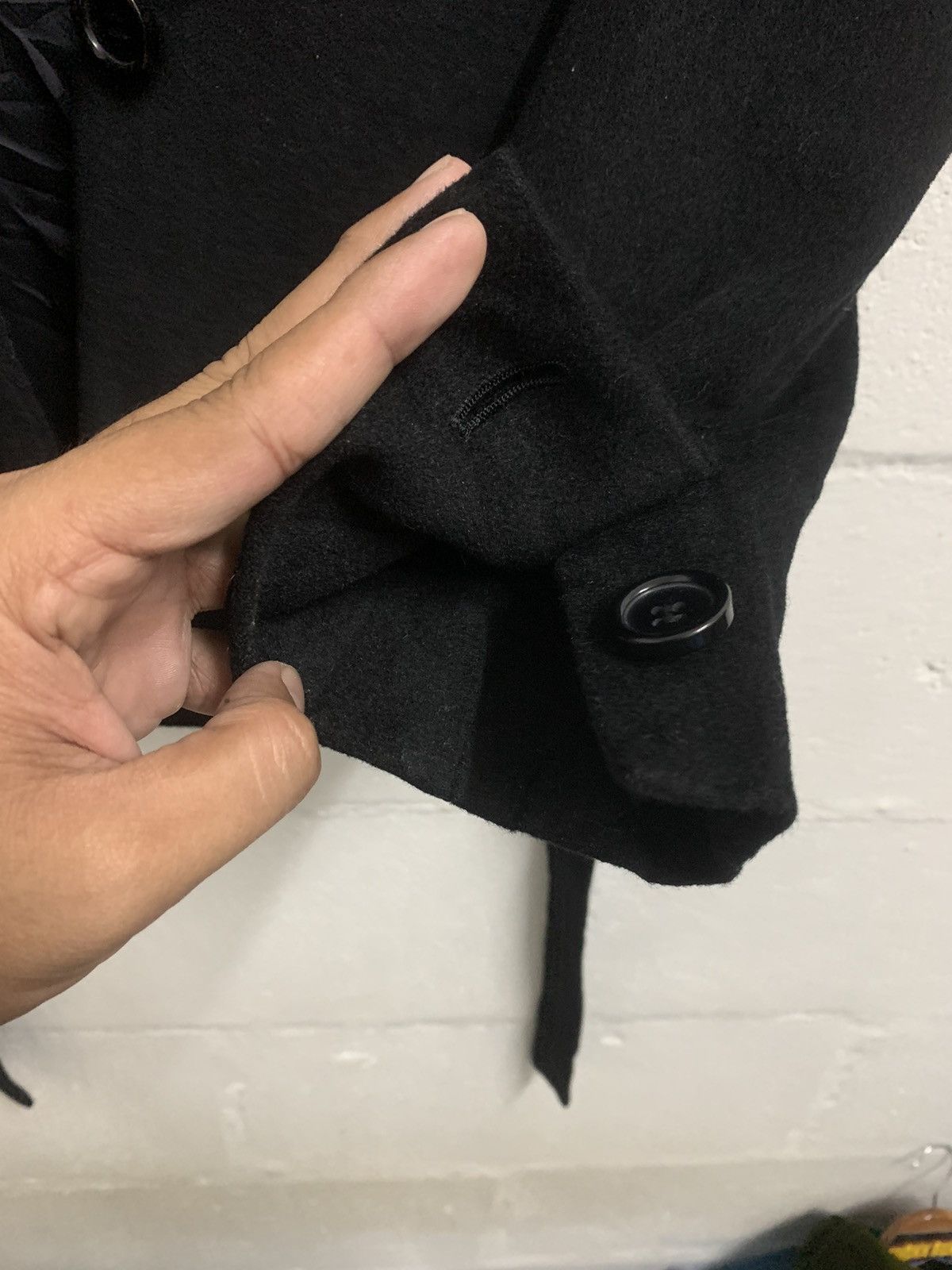 Yohji Yamamoto INED Stainless Steel Collar Jacket Single Melton Size S / US 4 / IT 40 - 14 Thumbnail