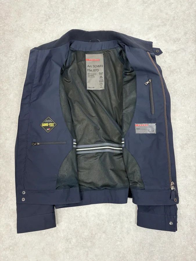 Prada 2000s Prada Navy Linea Rossa Windbreaker Jacket Size US M / EU 48-50 / 2 - 8 Thumbnail