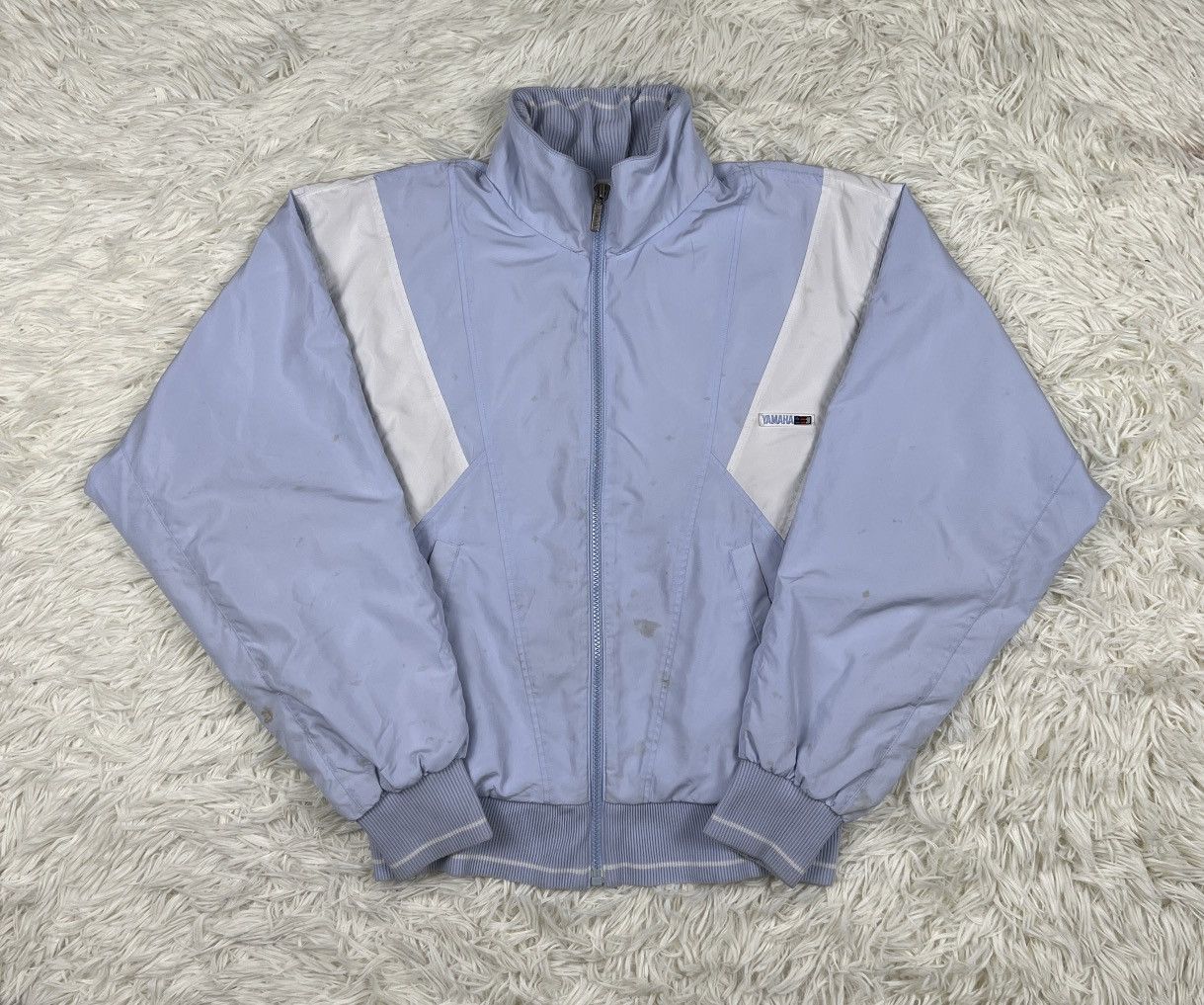 image of Racing x Vintage Yamaha Tennis Team Jacket in Sky Blue, Men's (Size Medium)