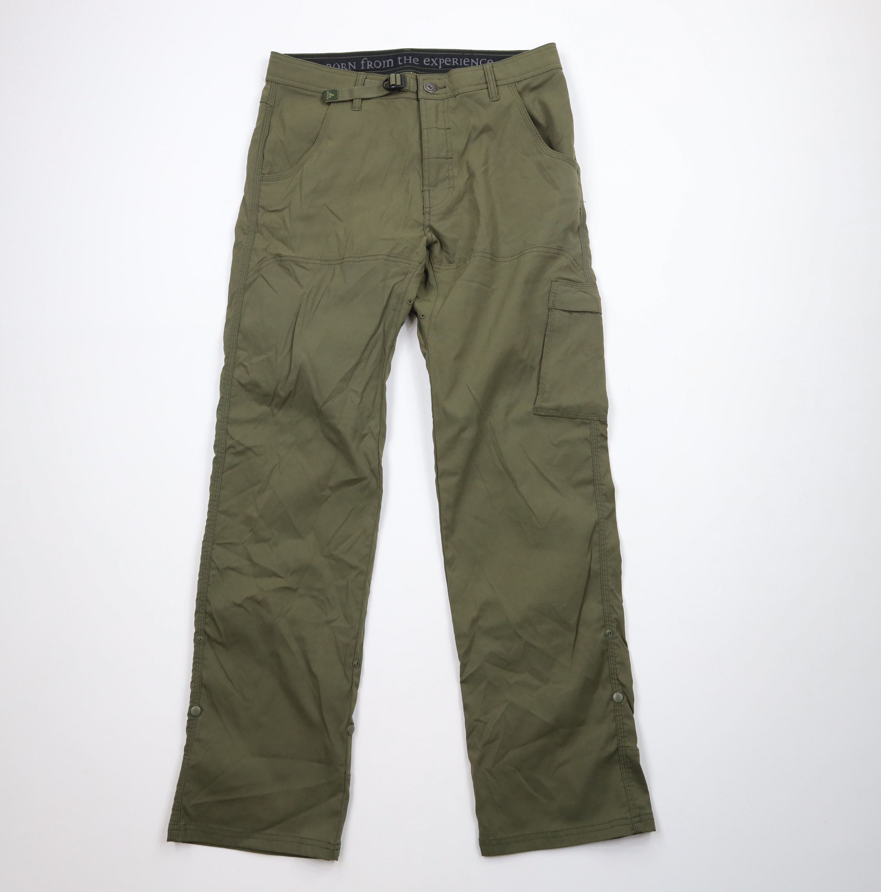Prana × Vintage prAna Breathe Belted Zion II Hiking Trail Pants Olive Green Size US 32 / EU 48 - 1 Thumbnail