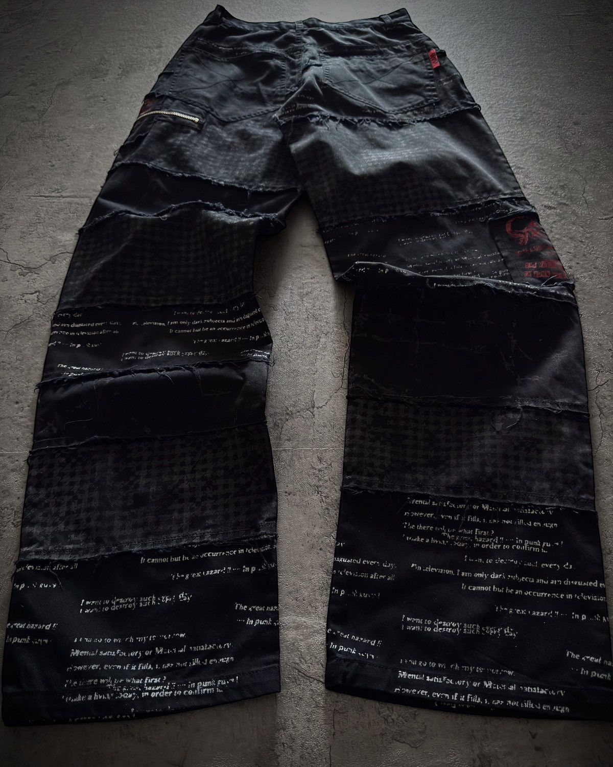 Japanese Brand MAD MVD “PATCHLINE” BLACK PUNK PANTS Size US 28 / EU 44 - 10 Thumbnail