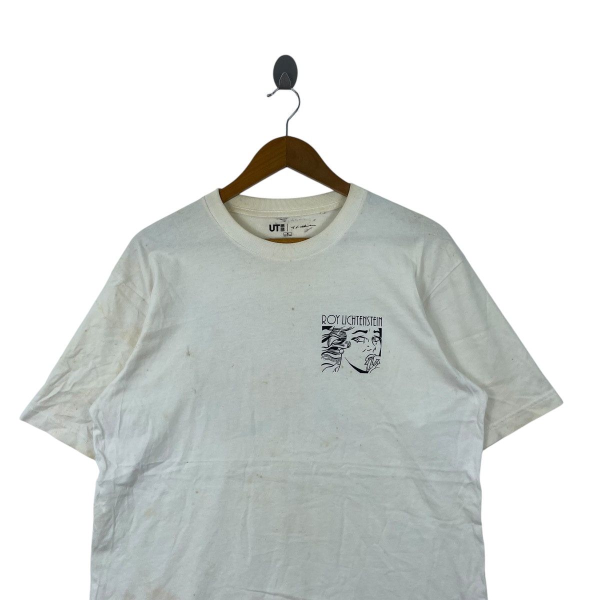 Japanese Brand Uniqlo Japan x Roy Lichtenstein Crying Girl Pop Art Te Shirt Size US M / EU 48-50 / 2 - 4 Thumbnail
