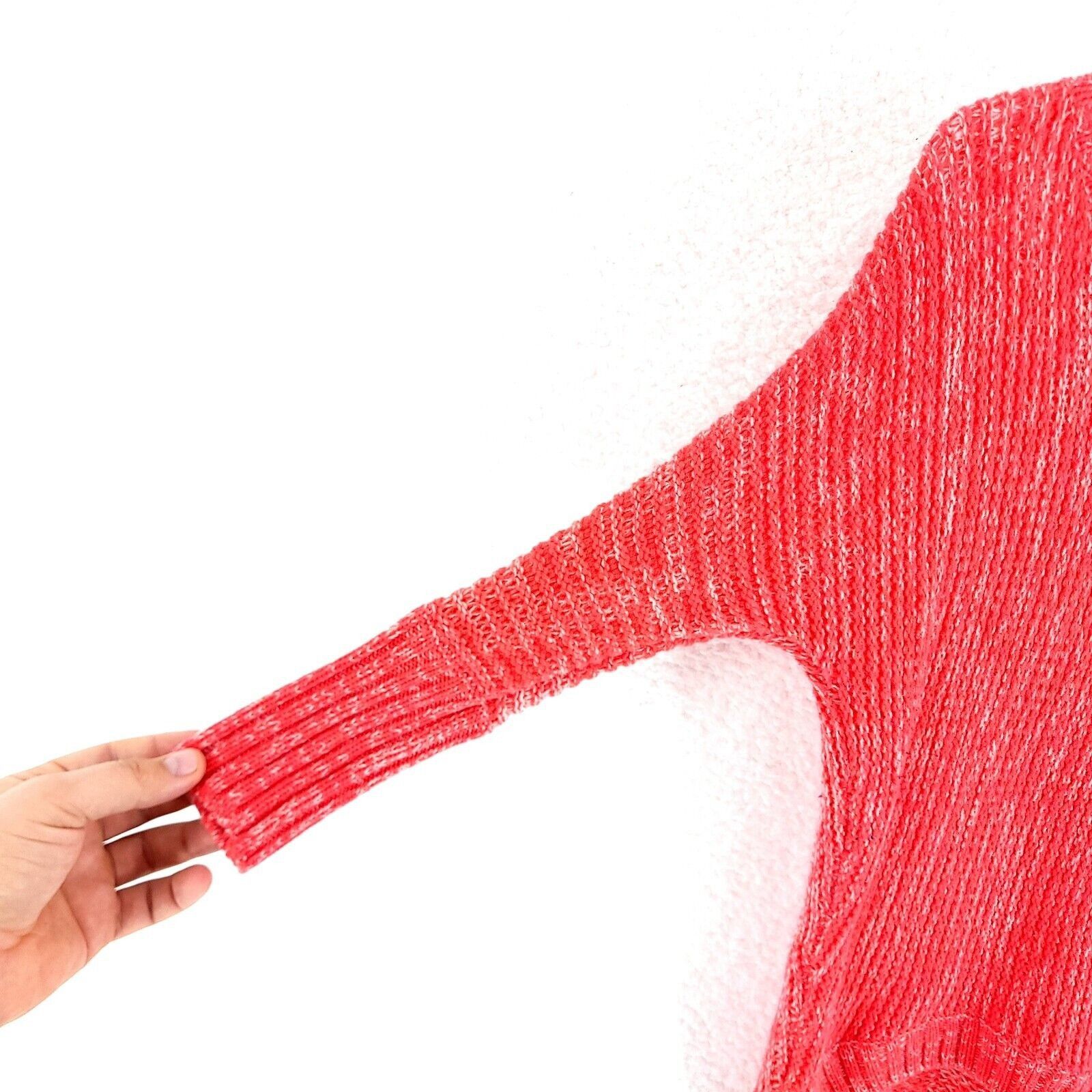 Express Express Pink Cable Knit Sweater XS Wool Acrylic Round Neck P Size XS / US 0-2 / IT 36-38 - 2 Thumbnail