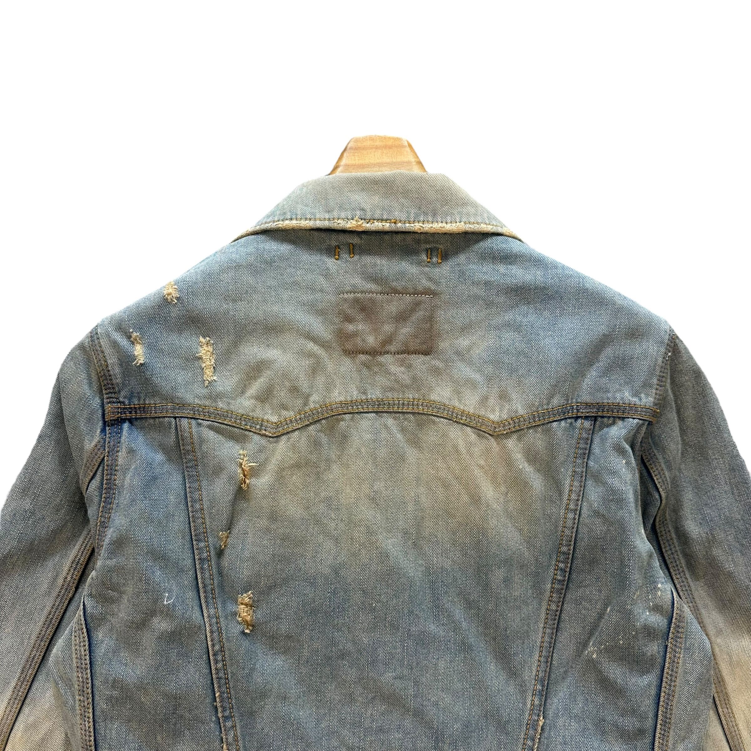 Japanese Brand GENUINE VINTAGE GOA DISTRESS FASHION DENIM JACKET #8764-025 Size US S / EU 44-46 / 1 - 15 Thumbnail