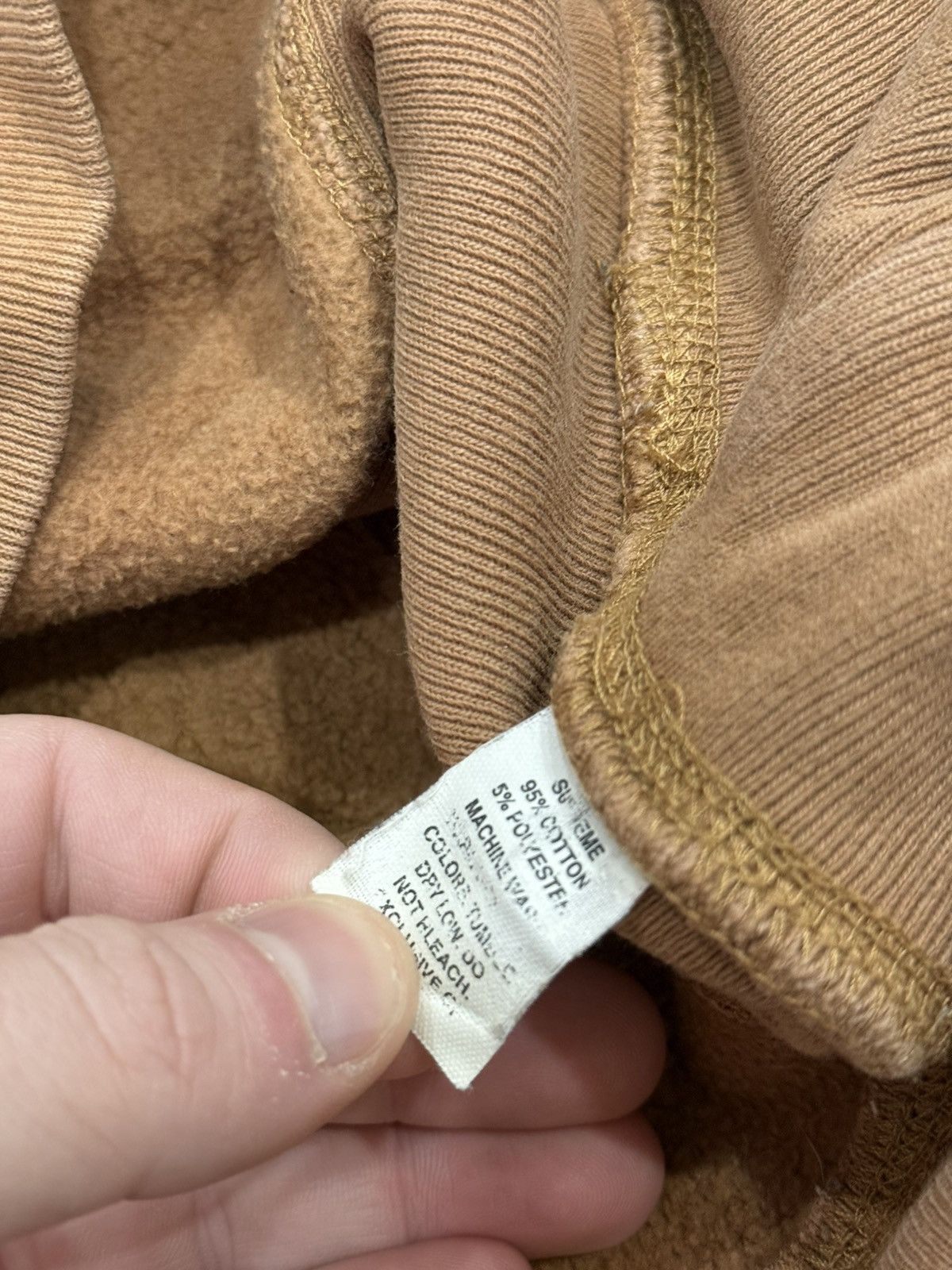 Supreme Supreme Khaki Box Logo Hoodie (2002) Size US M / EU 48-50 / 2 - 14 Thumbnail