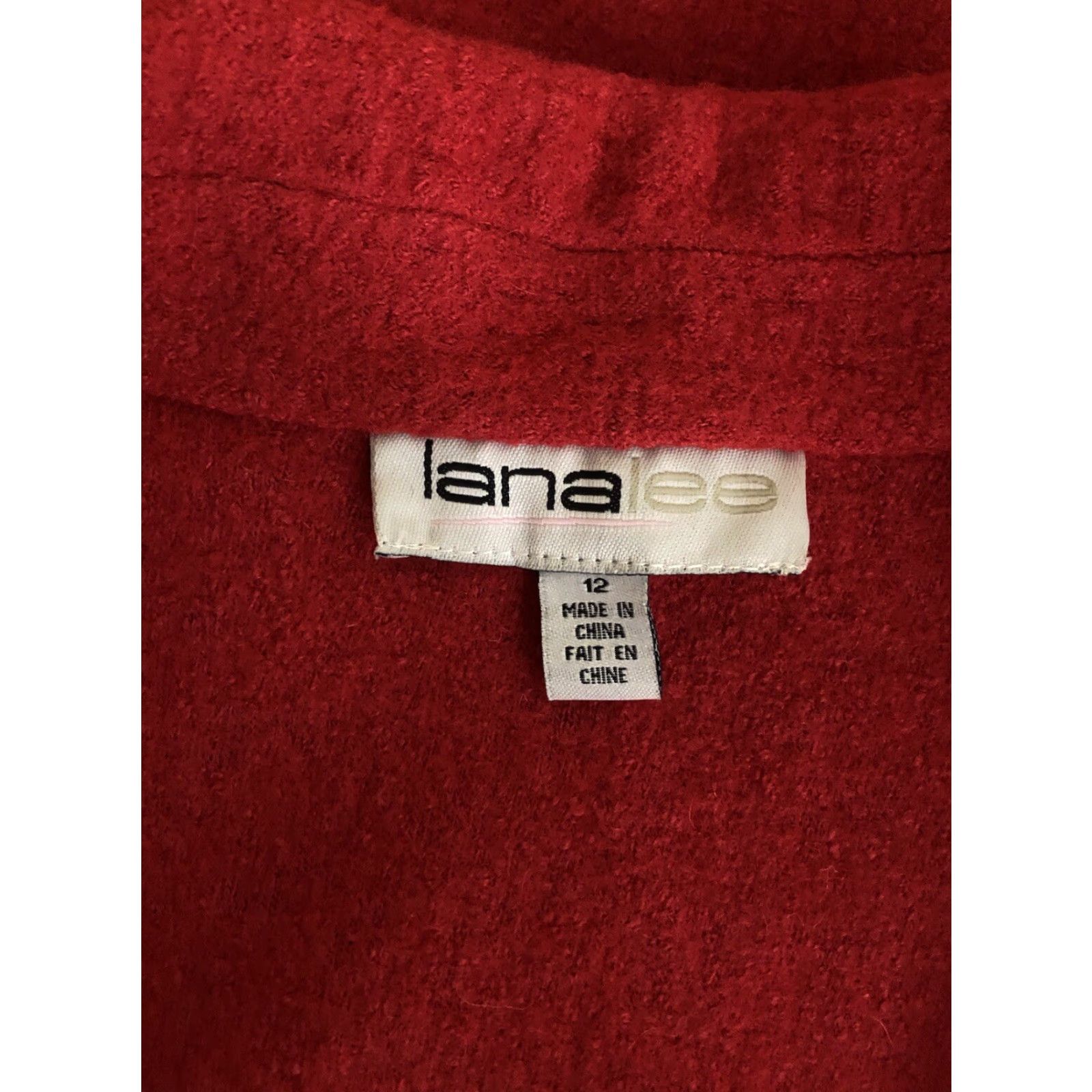 Vintage VINTAGE Lana Lee Wool Cardigan Sweater Vest 12 Red Zippers Punk Rock 90's Size S / US 4 / IT 40 - 5 Thumbnail