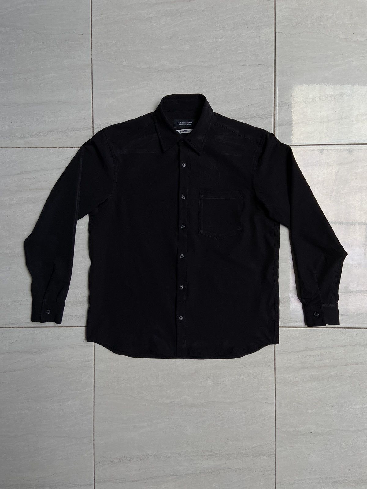image of Nano Universe Black Shirt, Men's (Size Large)