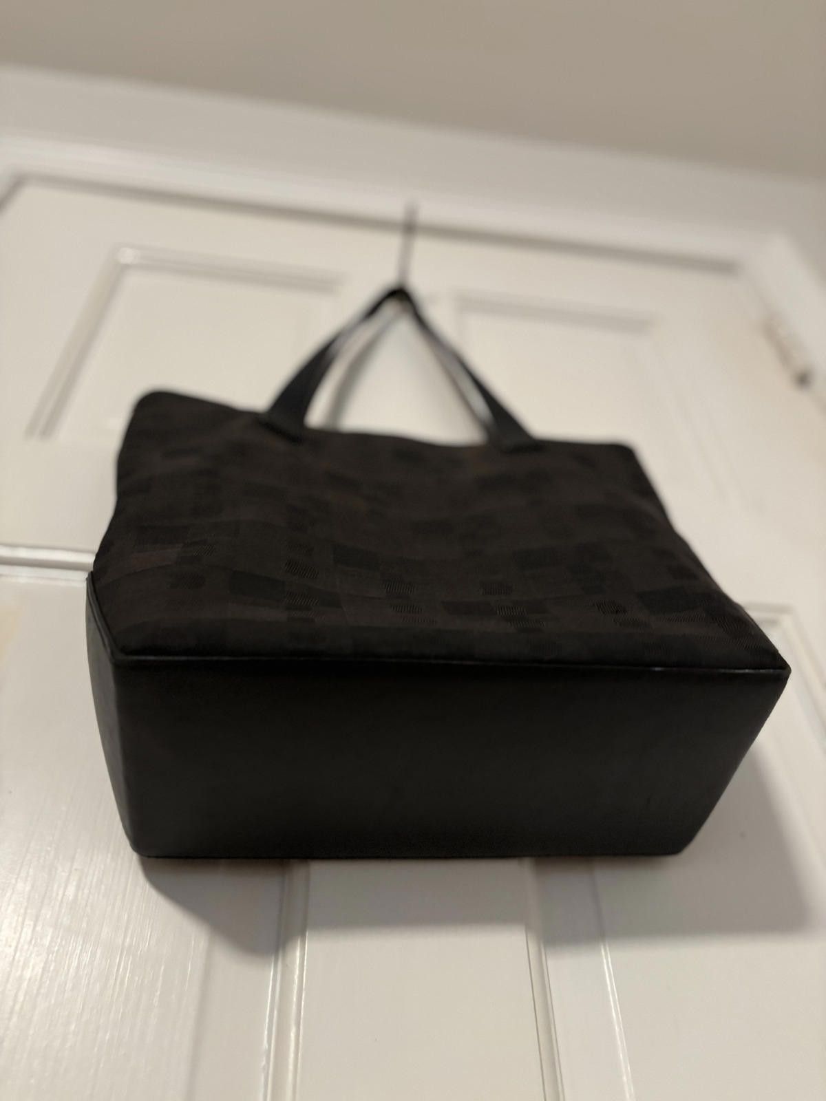 Bally BALLY Black Patterned Tote Bag with Leather Handles Size ONE SIZE - 2 Thumbnail