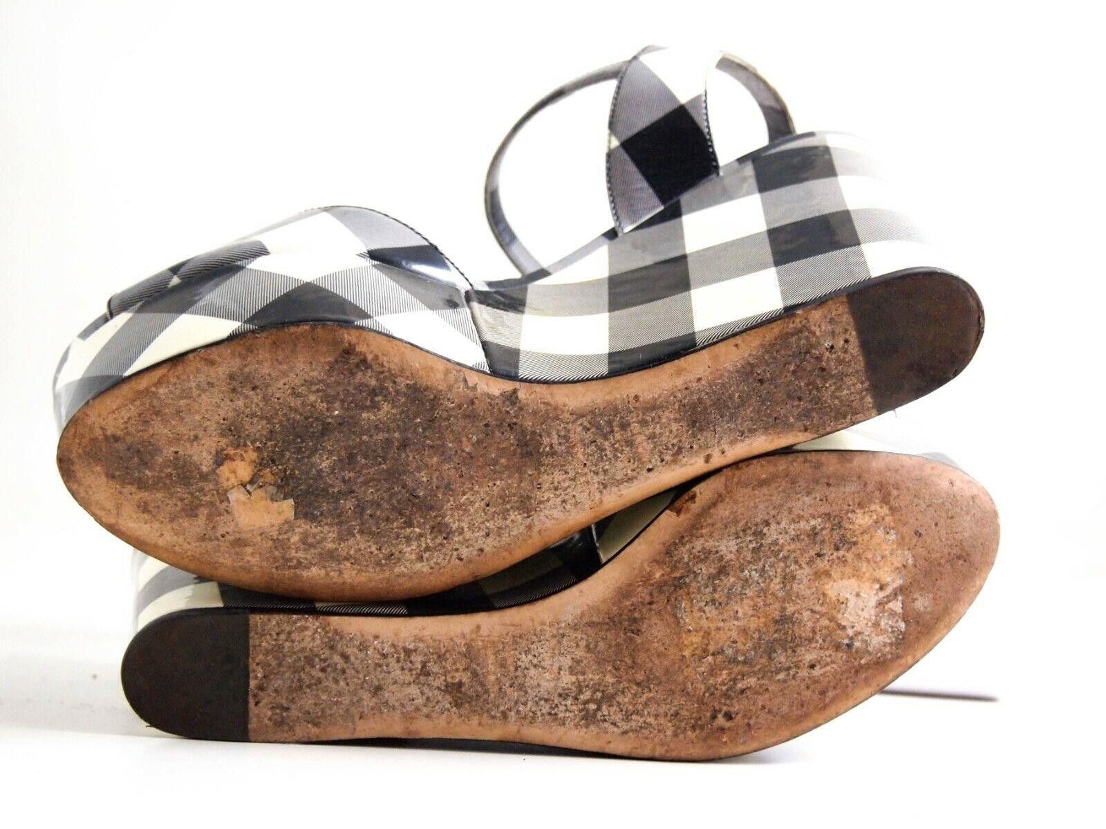 Dolce & Gabbana Dolce & Gabbana Wedge Sandals Black White EU 36.5 US 6.5 Size US 6.5 / IT 36.5 - 8 Thumbnail