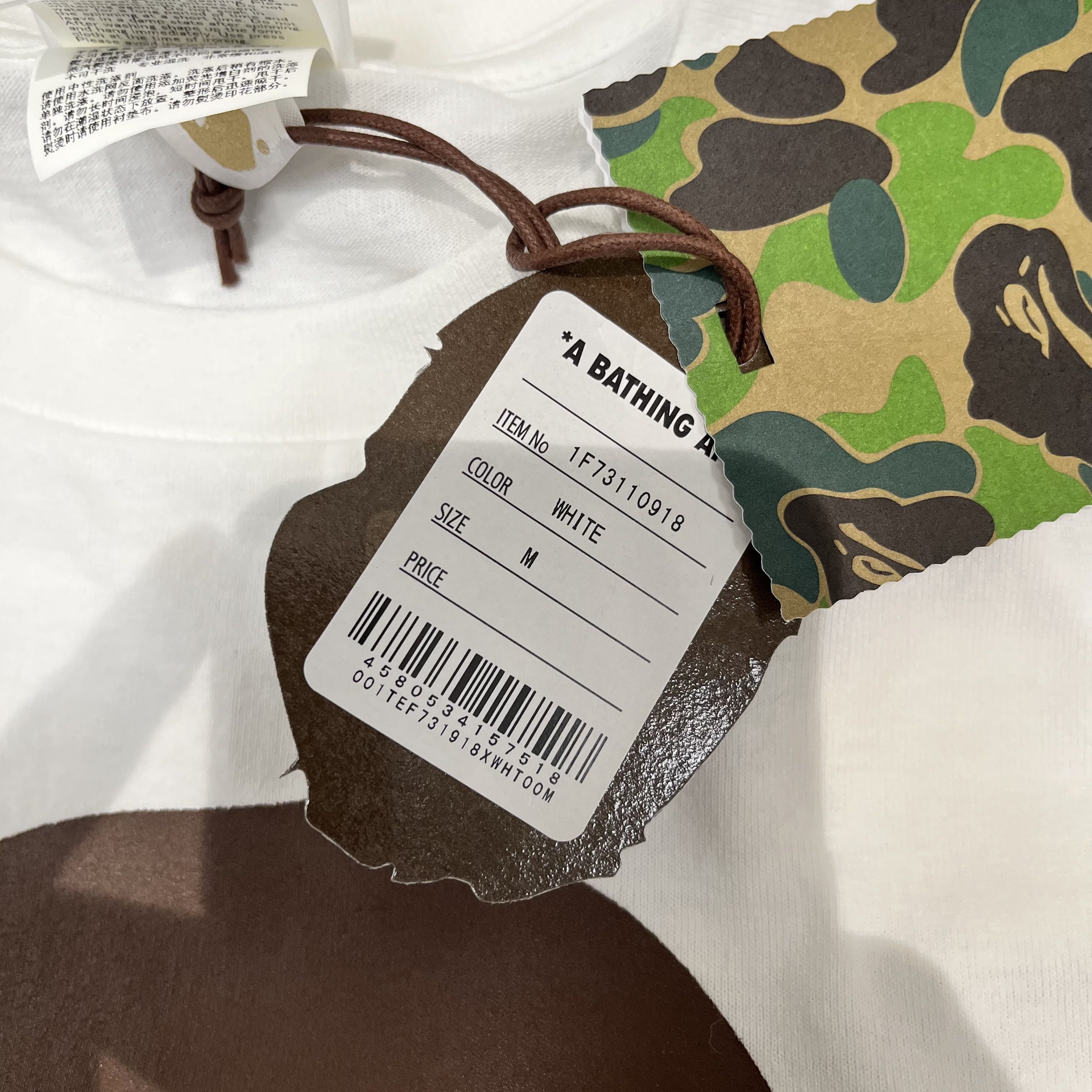 Bape × Swarovski Bape x Big Sean Swarovski Ape Head Tee White Size US M / EU 48-50 / 2 - 14 Thumbnail