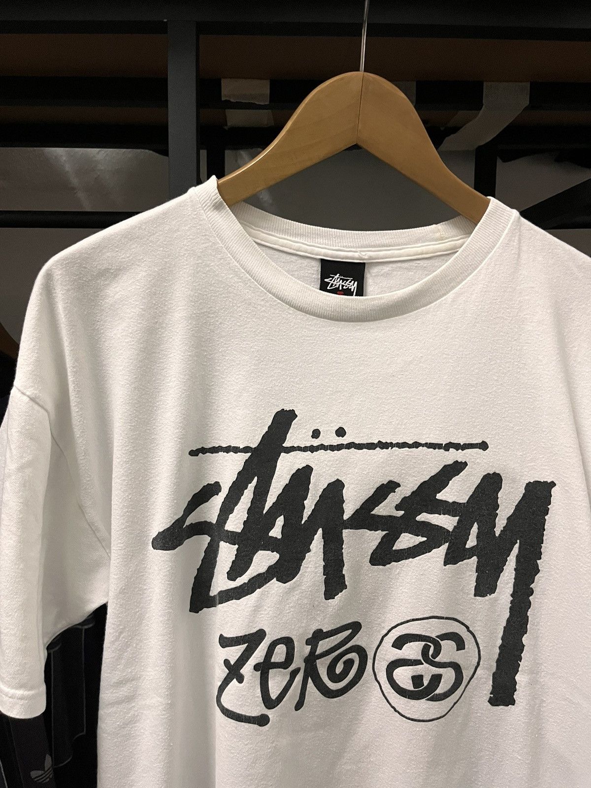 Stussy × Vintage Vintage Stussy Zero White Shirt Size US L / EU 52-54 / 3 - 4 Thumbnail