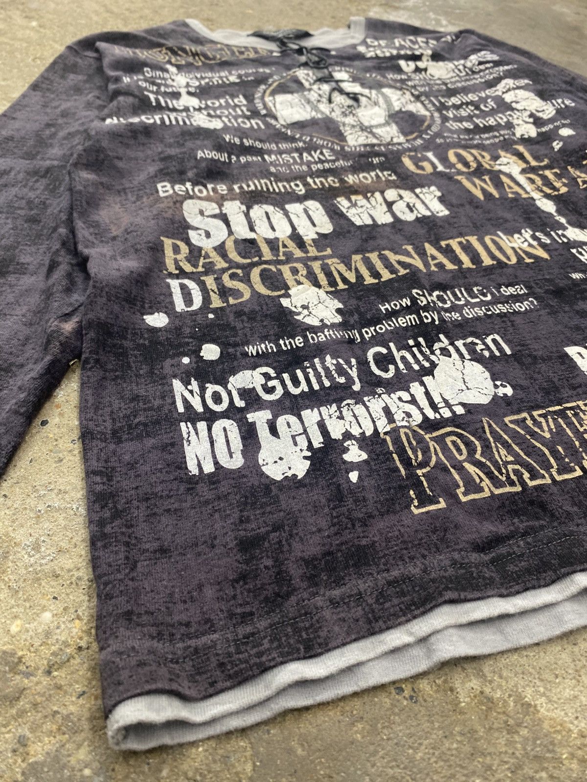 Hysteric Glamour stop war prayer to peace beaumere japanese grunge LS Size US M / EU 48-50 / 2 - 9 Thumbnail