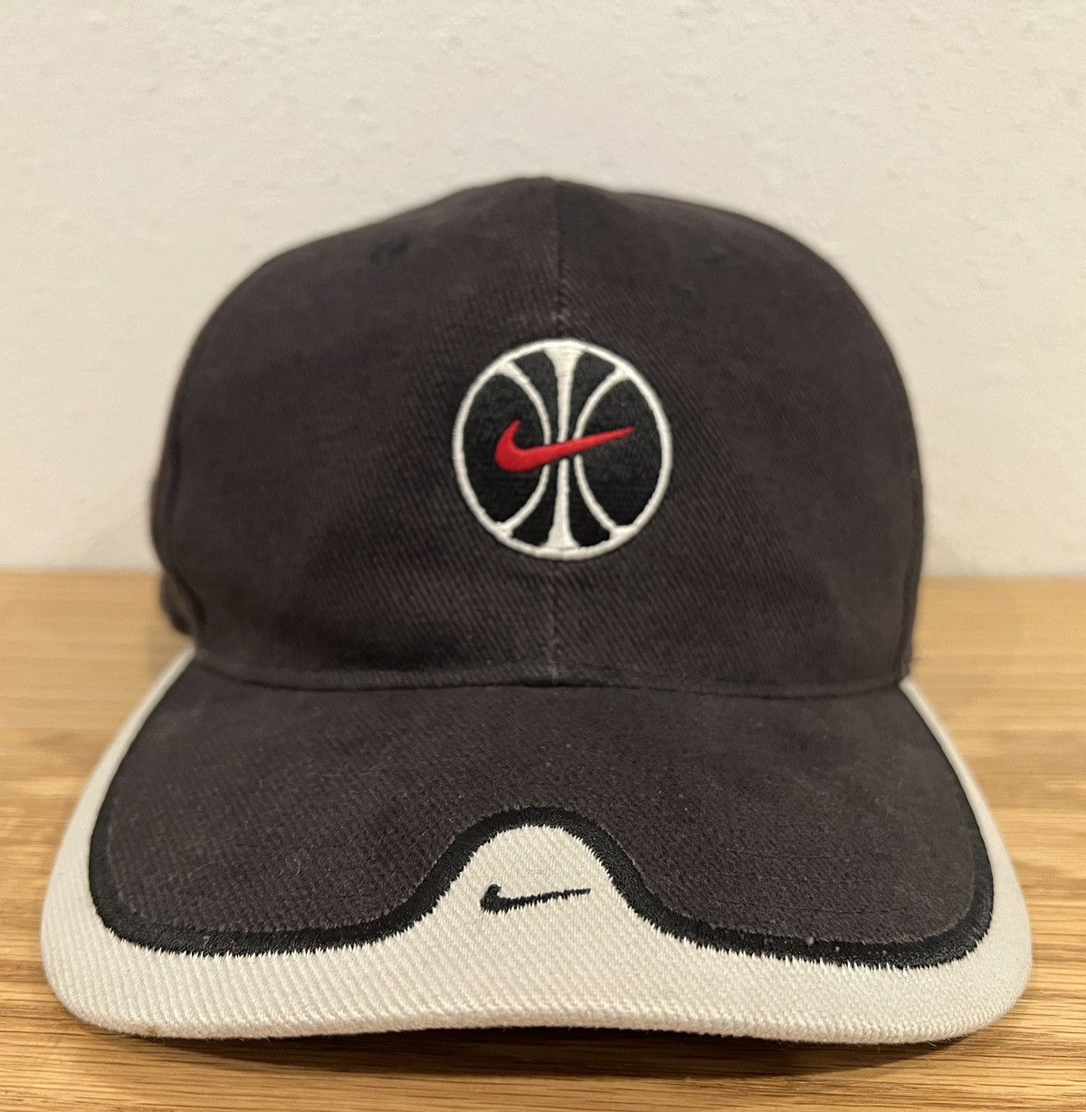 Nike × Vintage Vintage Nike Swoosh Basketball Hat Size ONE SIZE - 1 Thumbnail