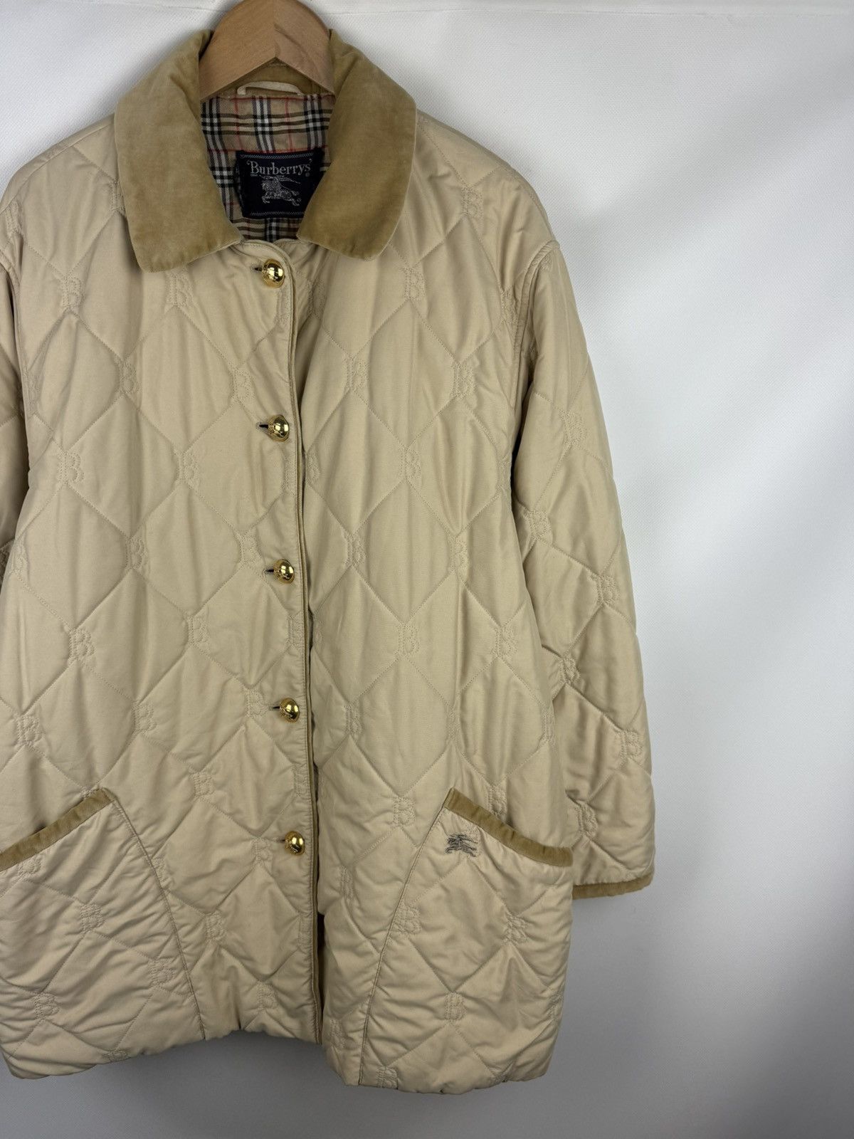 Burberry × Vintage Burberrys Vintage Nova Check Lined B Monogram Quilted Jacket Size XXL / US 16-18 / IT 52-54 - 3 Thumbnail