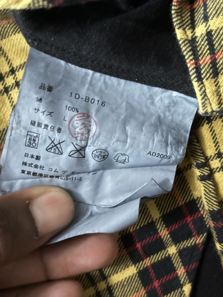 Comme des Garcons Black 🏁 RARE 2009 BLACK Comme des Garçons Plaid Switch Hem Shirt Size US L / EU 52-54 / 3 - 6 Thumbnail