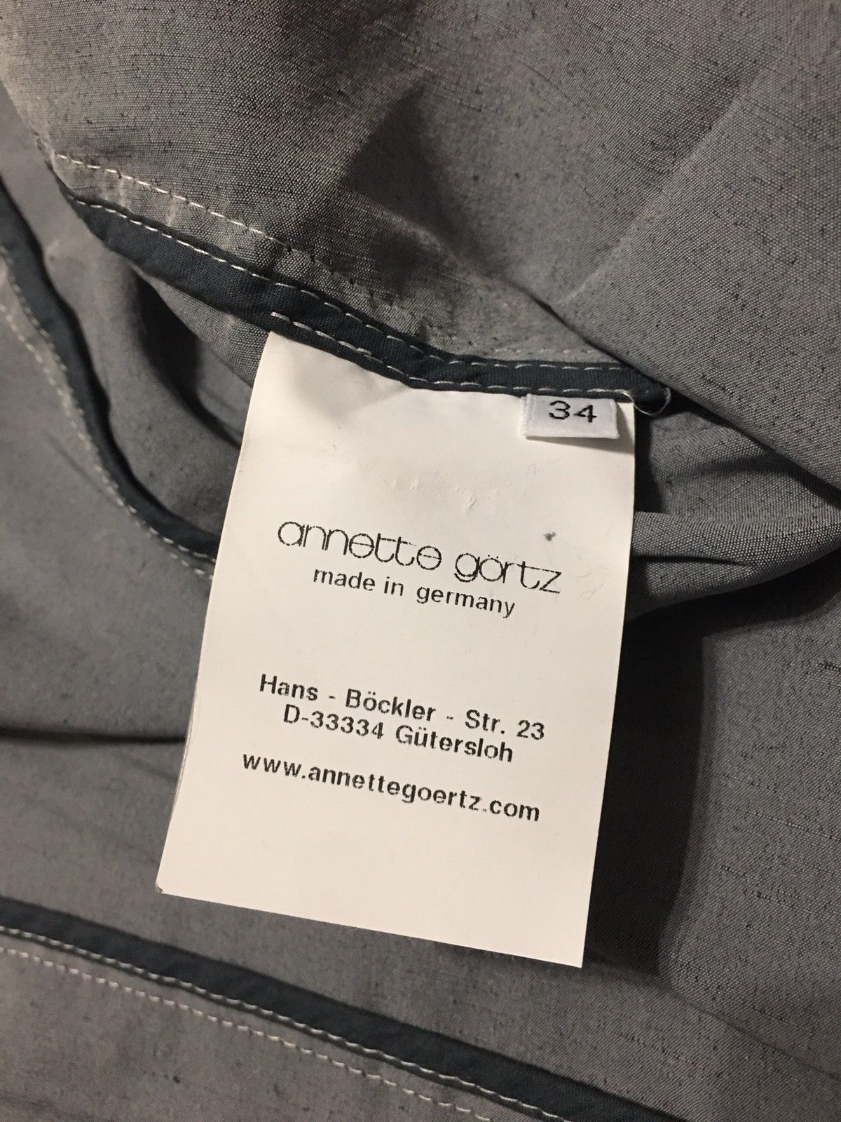 Annette Gortz Annette Gortz Linen Grey Coat Jacket Size EU 34 Size S / US 4 / IT 40 - 10 Thumbnail