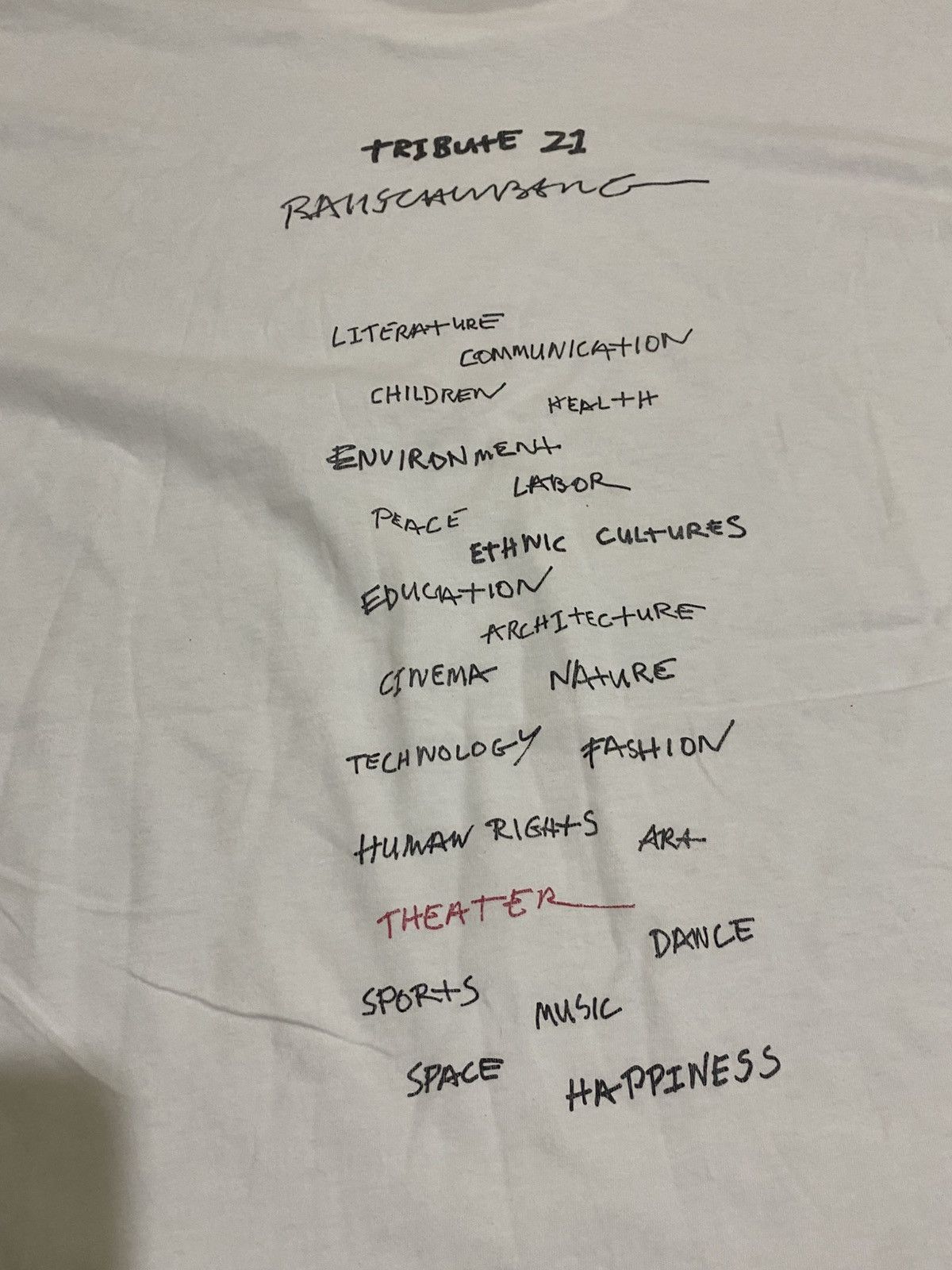 Arts & Science Vintage Tribute 21 Theater (Robert Rauschenberg) Art Graphic Size US XL / EU 56 / 4 - 11 Thumbnail