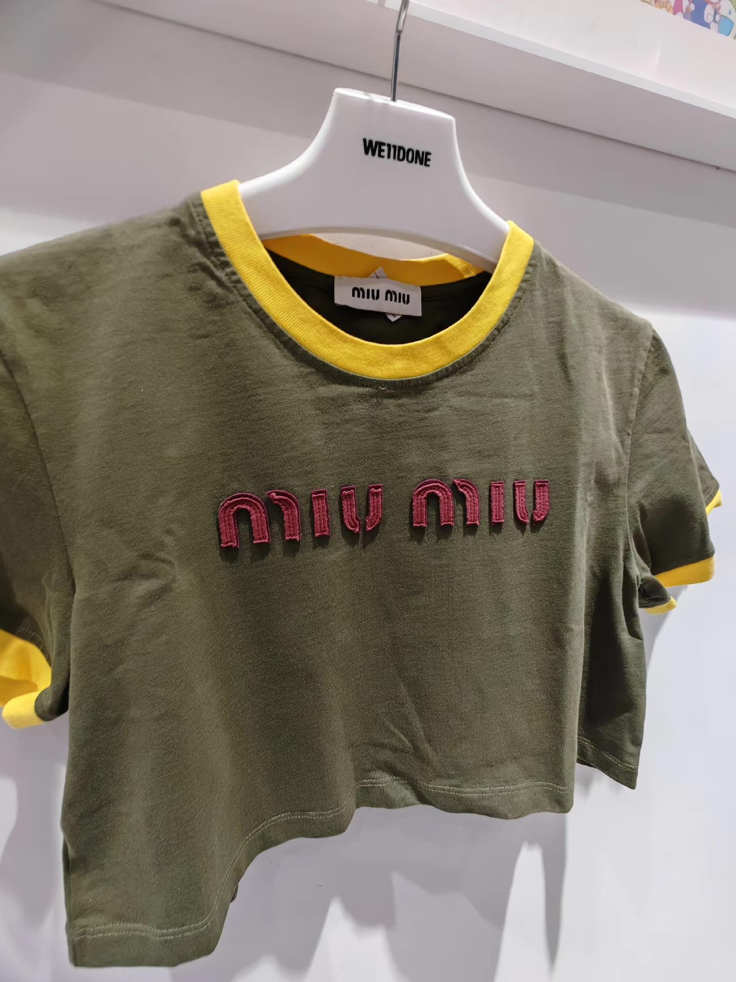 Miu Miu MIUMIU SS24 Logo Sleeve T-shirt Q15 Size M / US 6-8 / IT 42-44 - 3 Thumbnail
