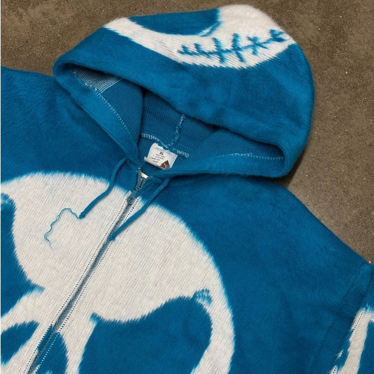 Handmade Nightmare Before Christmas Jack Skellington Wool Blue Jacket Size US XL / EU 56 / 4 - 3 Thumbnail