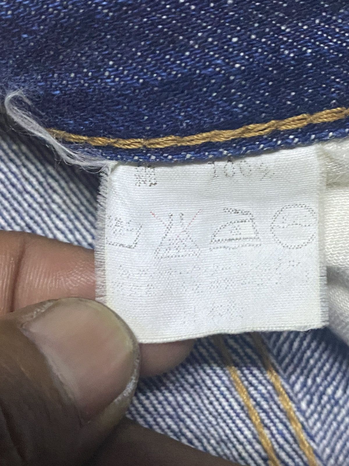 Japanese Brand Vintage Orange Helmet Dic Union Made Selvedge Jeans Size US 26 / EU 42 - 22 Thumbnail