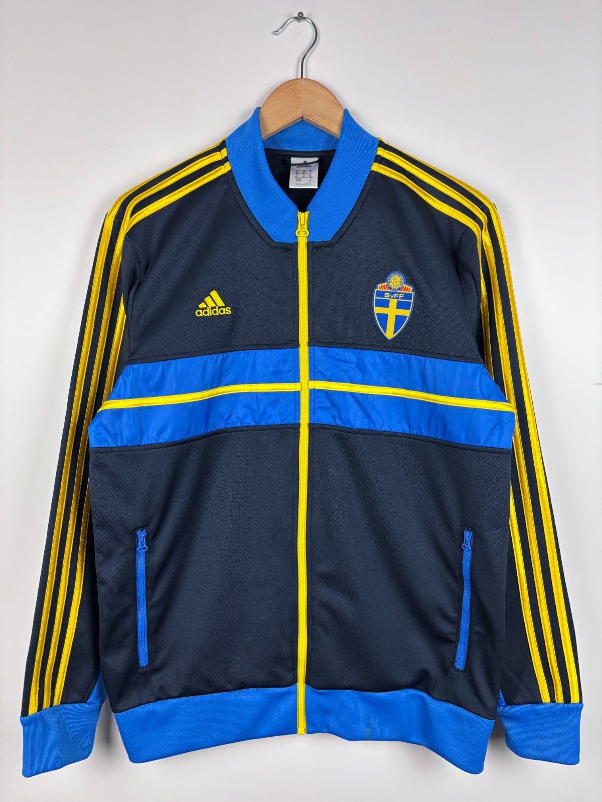 Adidas Sweden National Team 2012-13 Football Track Jacket Adidas M Size US M / EU 48-50 / 2 - 1 Thumbnail