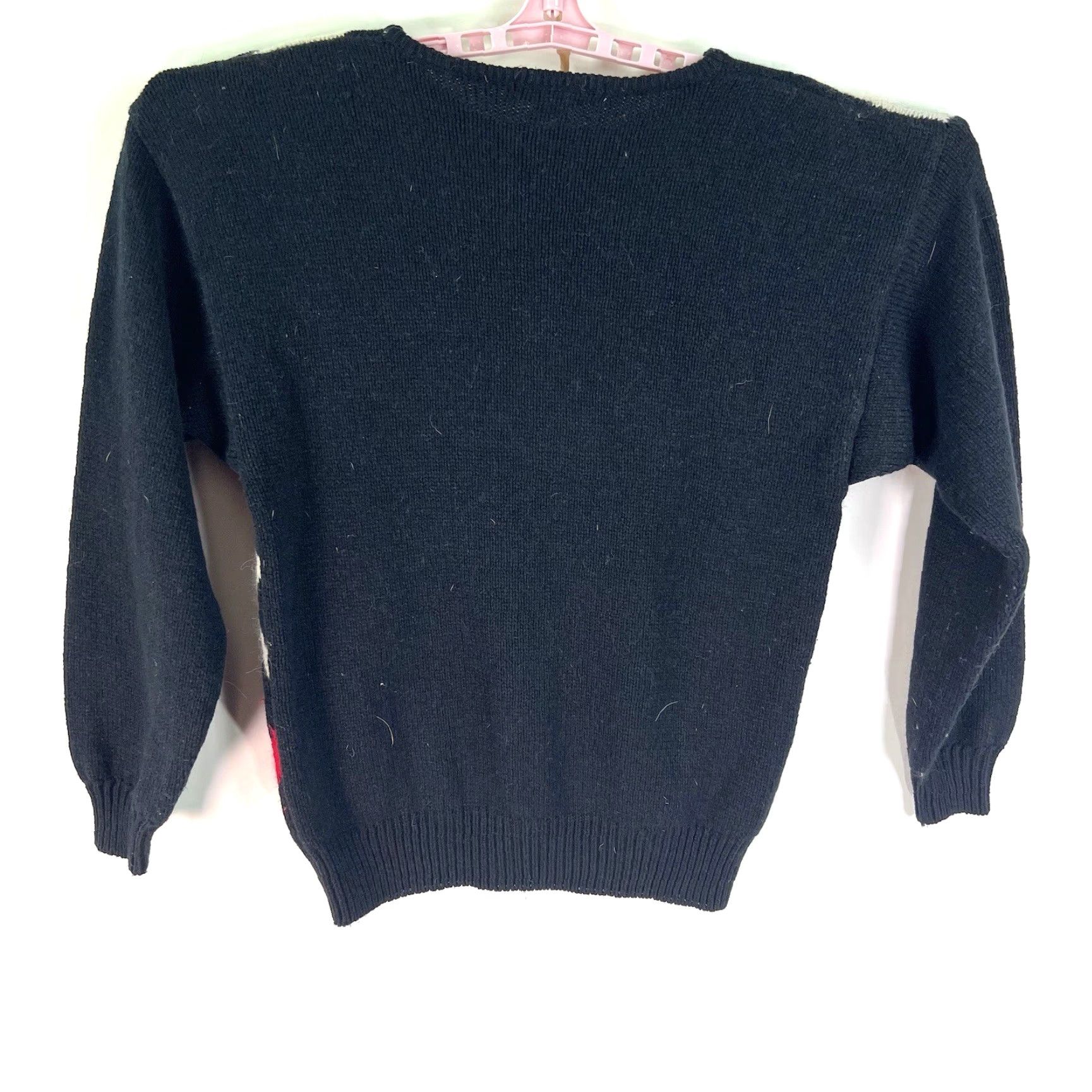 Vintage Vintage Malina Wong Wool Blend Poinsettia Floral Sweater Women's Size M Black Size M / US 6-8 / IT 42-44 - 7 Thumbnail