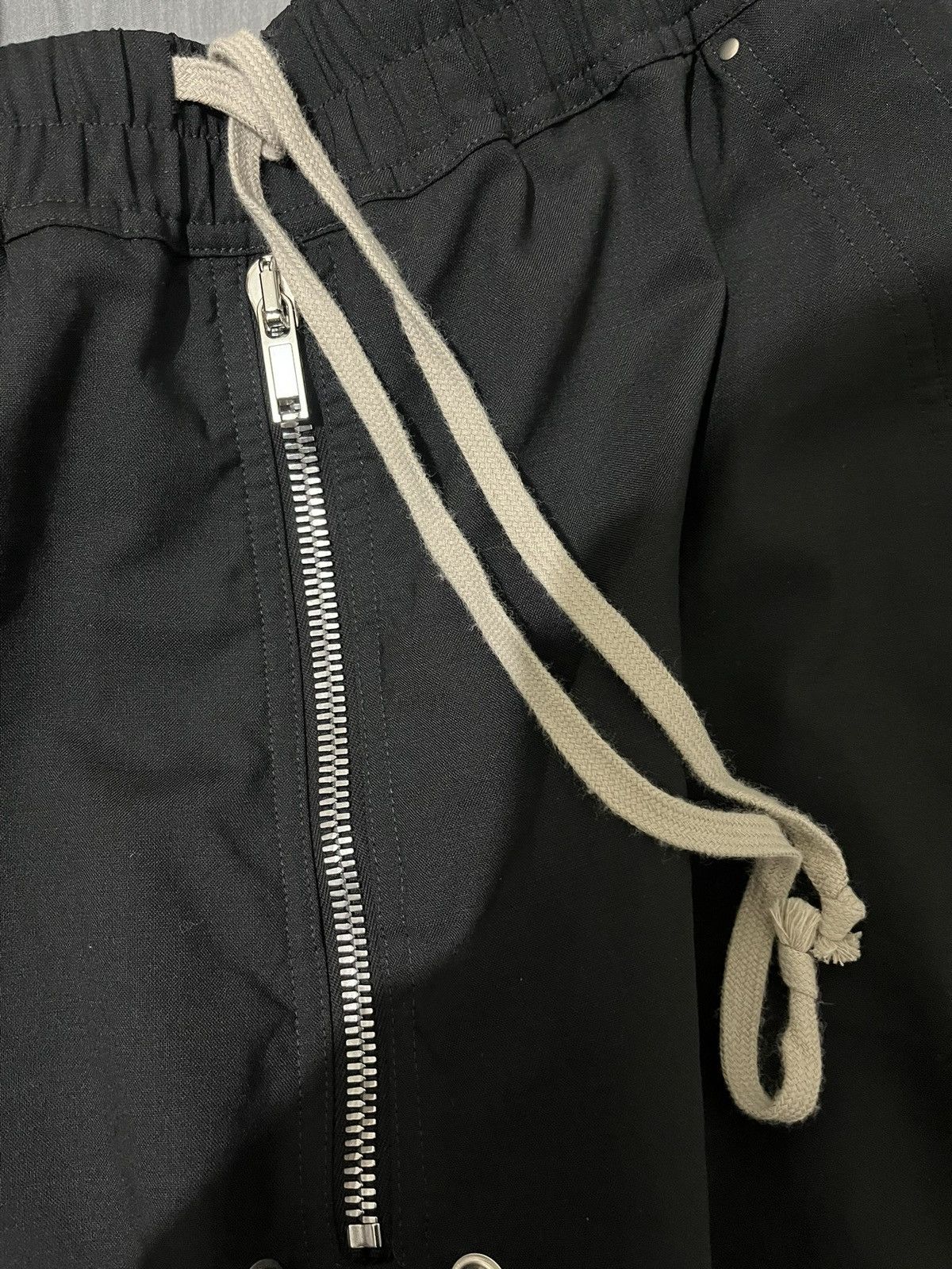 Rick Owens Rick Owens Drawstring Geth Belas Stretched Wide-Leg Trousers Size US 34 / EU 50 - 8 Thumbnail