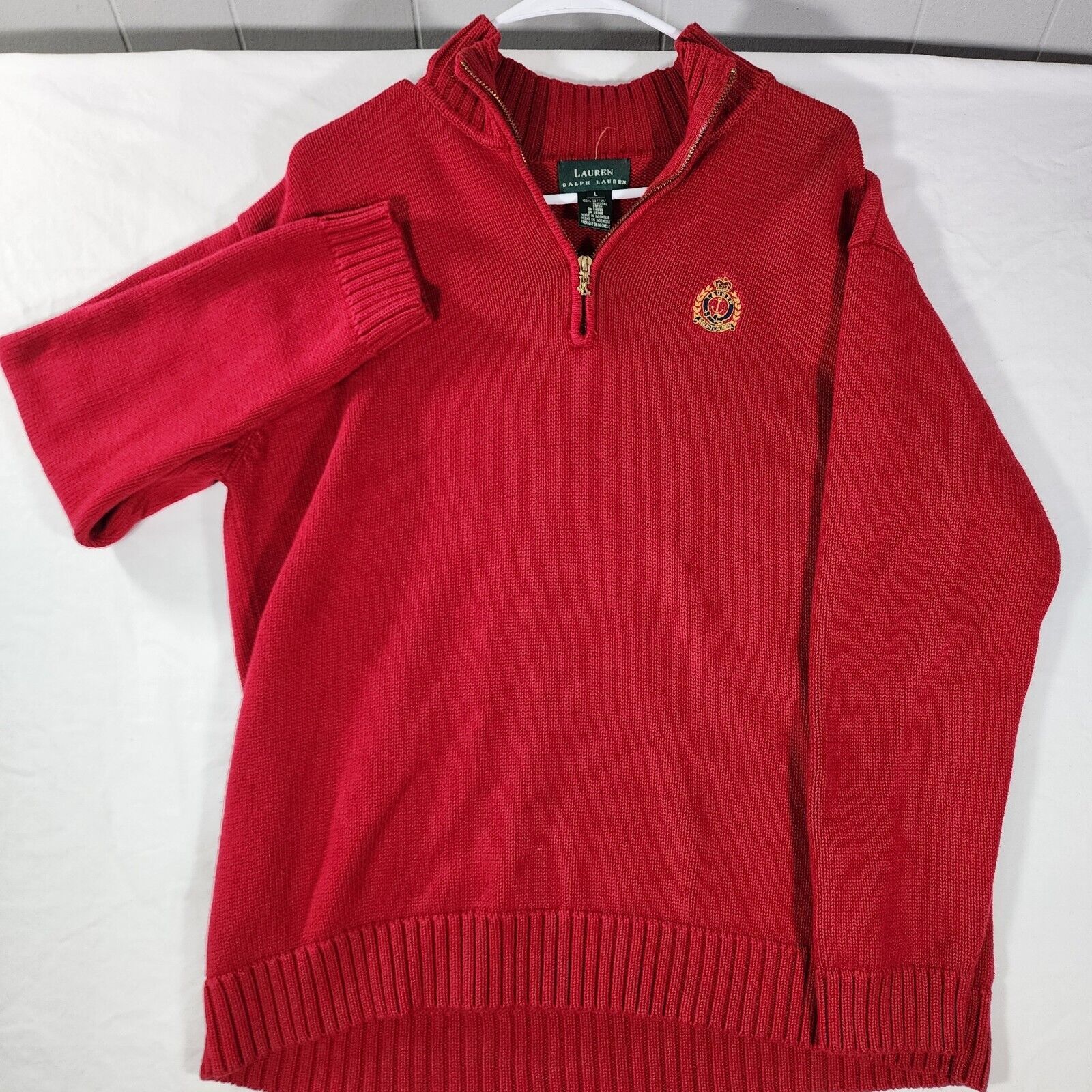 Lauren Ralph Lauren LAUREN Ralph Lauren Womens Sweater Knit Embroidered L Size L / US 10 / IT 46 - 1 Thumbnail