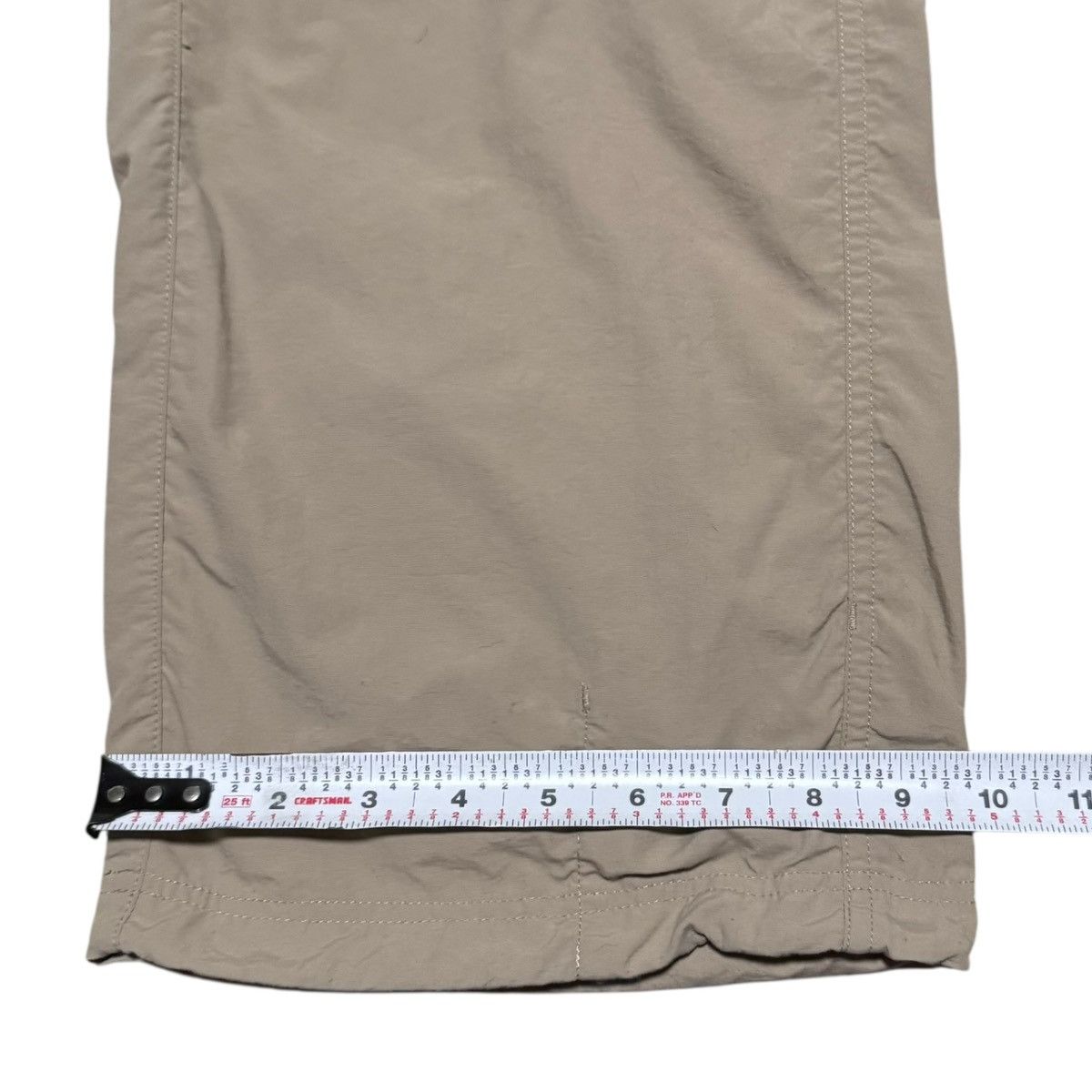 L.L. Bean L.L. Bean 100% Nylon Tan/Khaki Convertible Pants 33x28.5 Size 33" - 11 Thumbnail