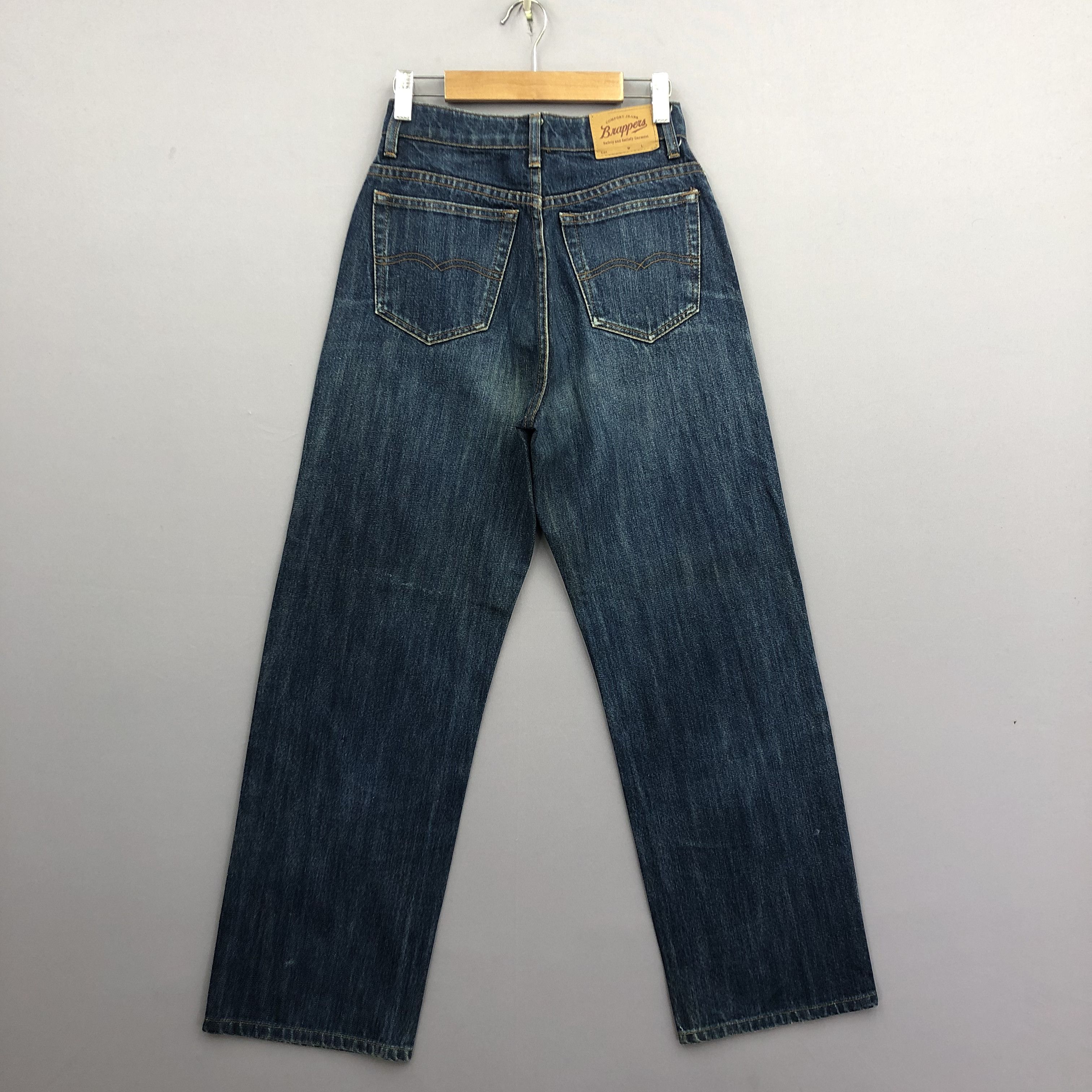 Japanese Brand Vintage Brappers Baggy Faded Japanese Jeans Light Wash Denim Size 24" / US 00 / IT 34 - 2 Thumbnail