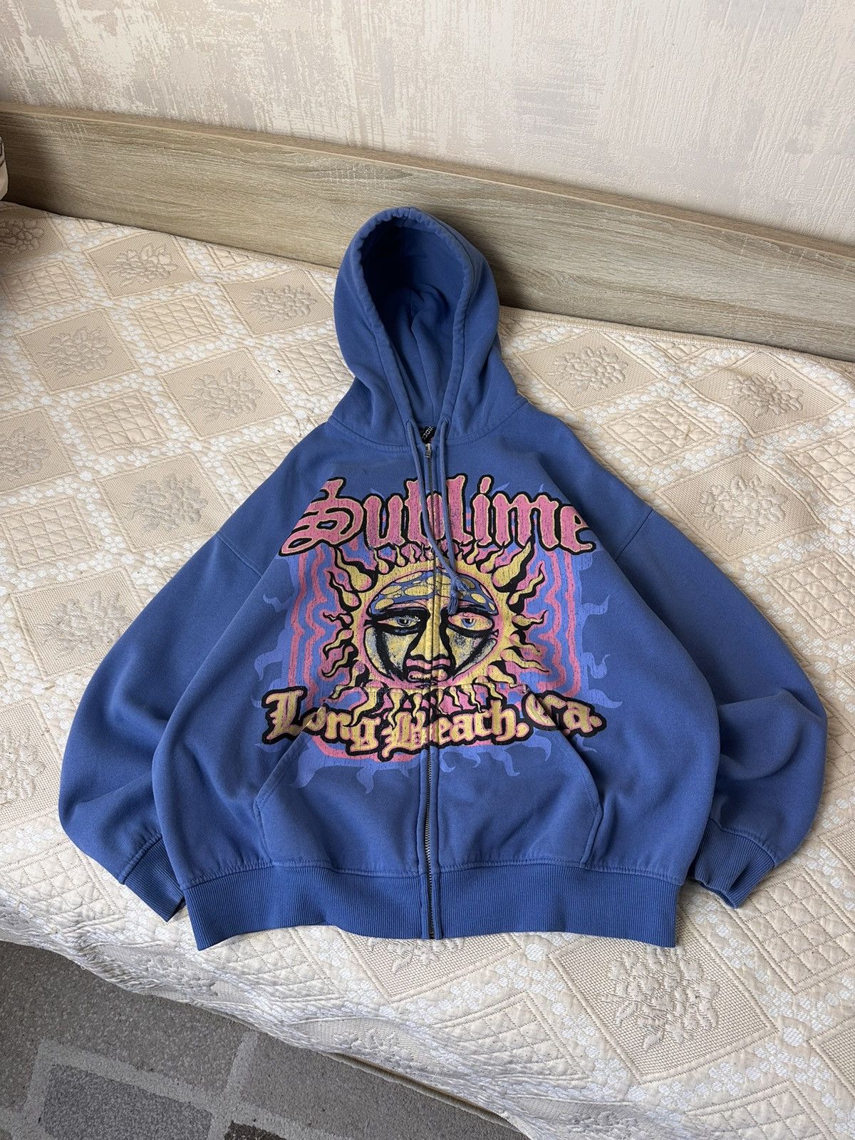 Sublime 🔥 Sublime Y2K Boxy Zip Graphic Punk Hip Hop Band Hoodie Rock Size US M / EU 48-50 / 2 - 1 Thumbnail