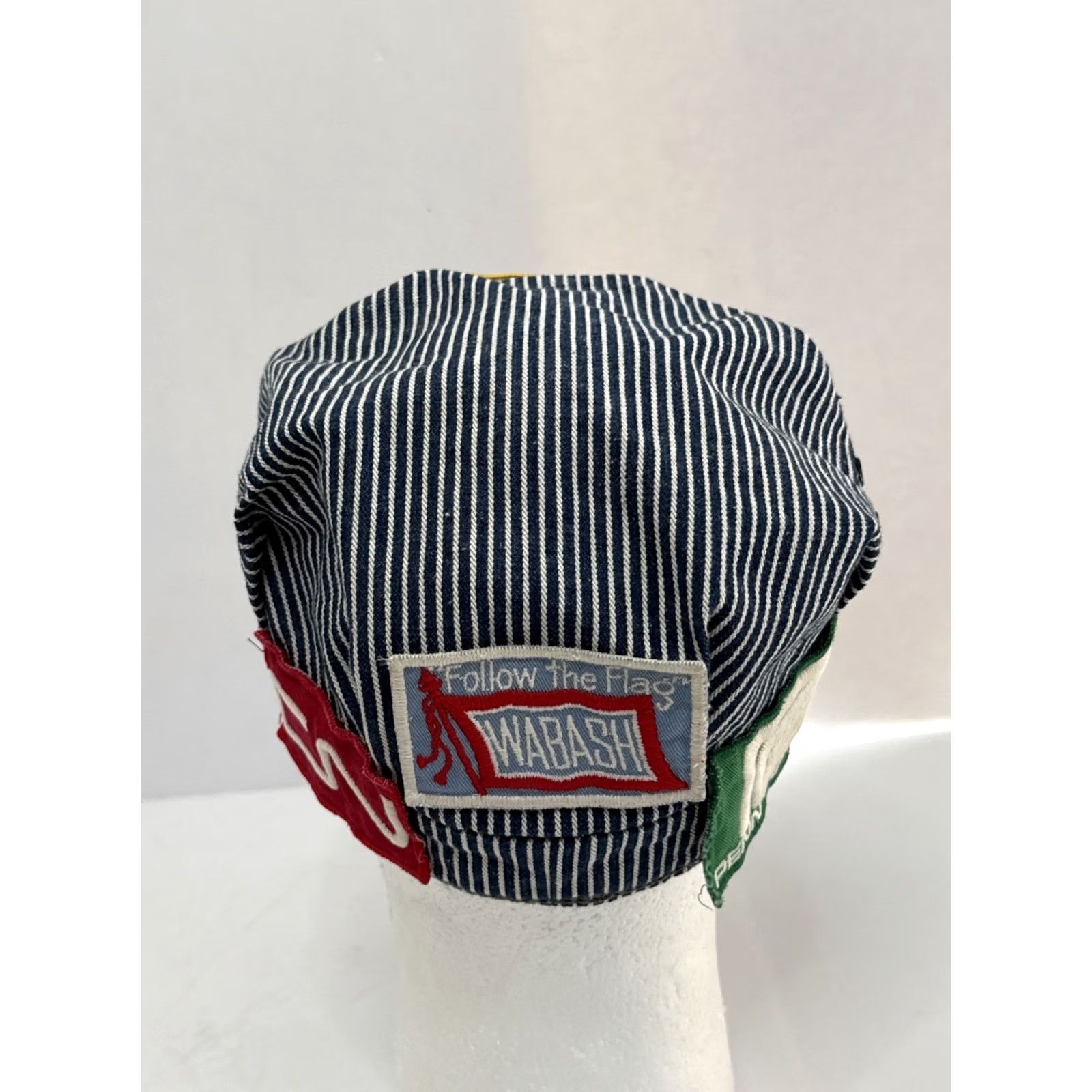 Lee VINTAGE LEE JEANS DENIM ENGINEERS HAT Union Made Workwear USA 1950s SANFORIZED Blue Mens One Size Size US 35 - 7 Thumbnail